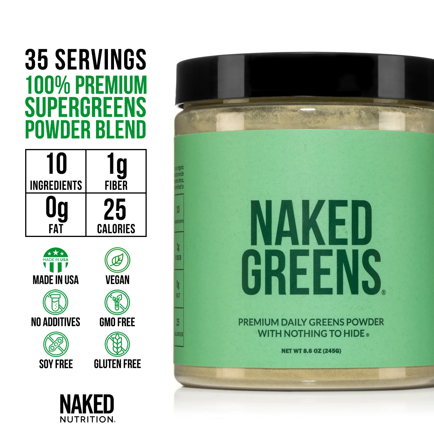 Green Superfood Powder | Naked Super Greens Powder