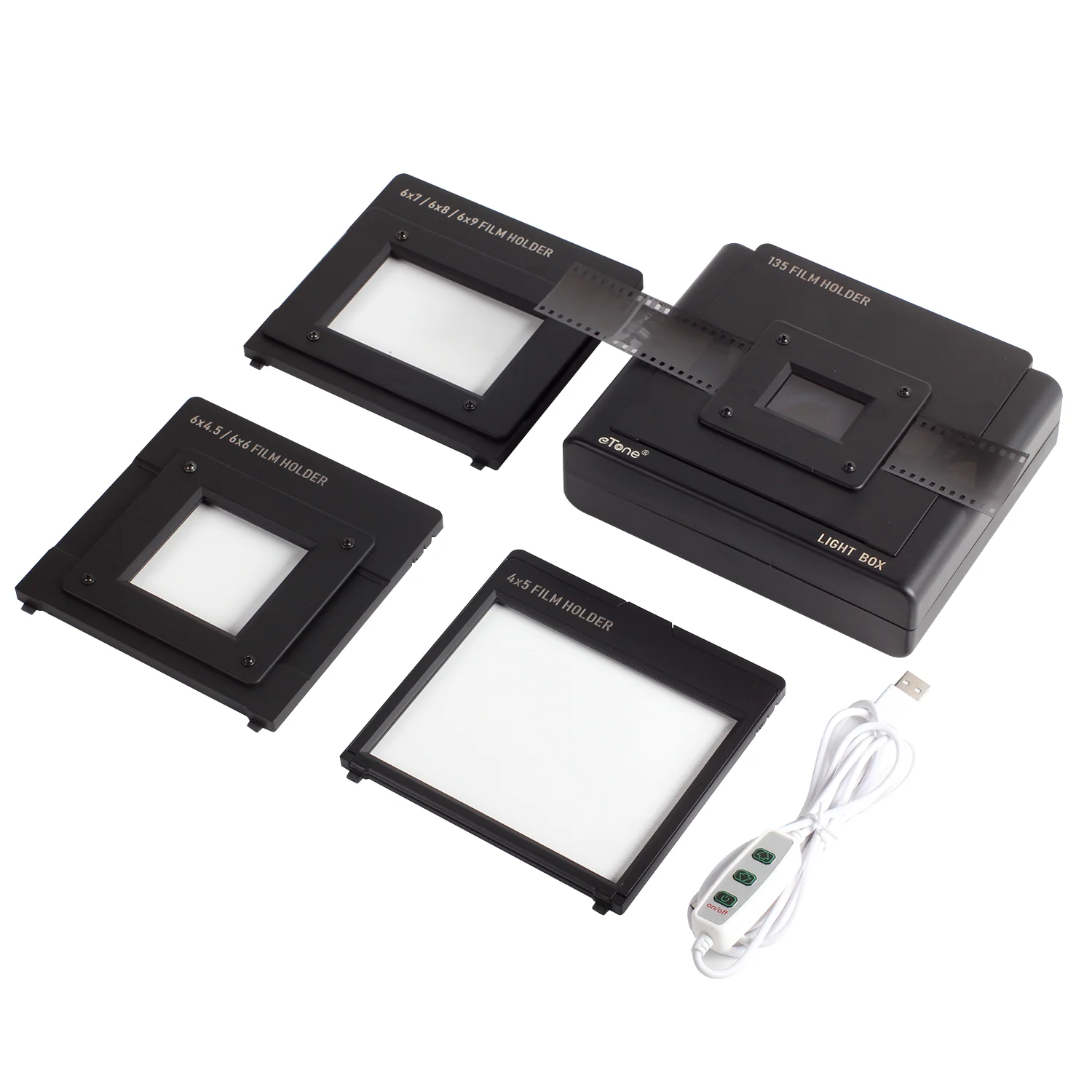 120 135 4x5 Slide Film Viewer Light Box for Digitizing Viewing Scanning Negatives and Slides,  USB Powered Light Box Scanner