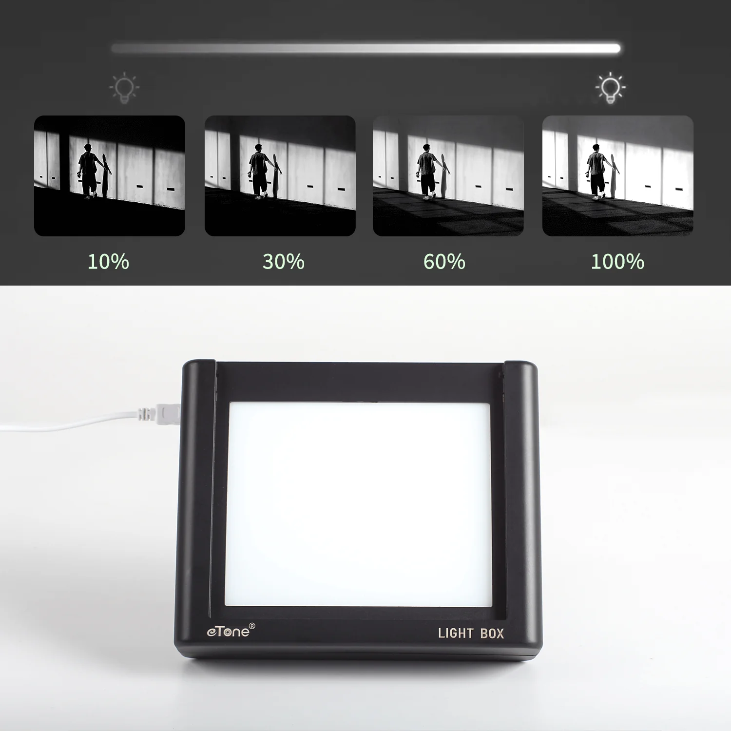 120 135 4x5 Slide Film Viewer Light Box for Digitizing Viewing Scanning Negatives and Slides,  USB Powered Light Box Scanner