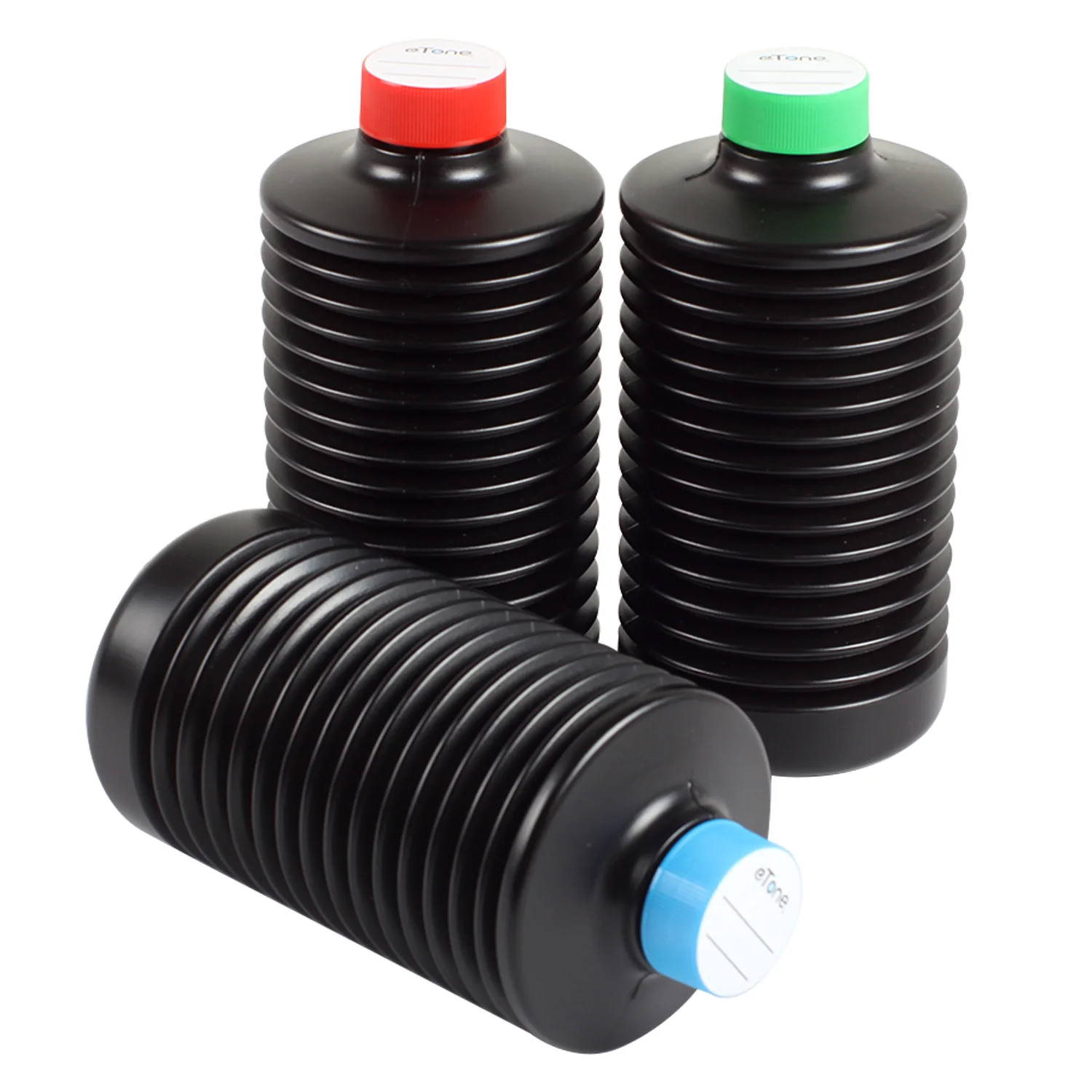 eTone Collapsible Storage Bottle 1 Litre HDPE for Darkroom Chemical Laboratory Chemical Reagent Bottle Photosensitive Material