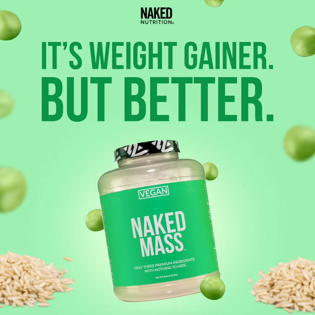 Vegan Mass Gainer Supplement | Naked Vegan Mass - 8LB