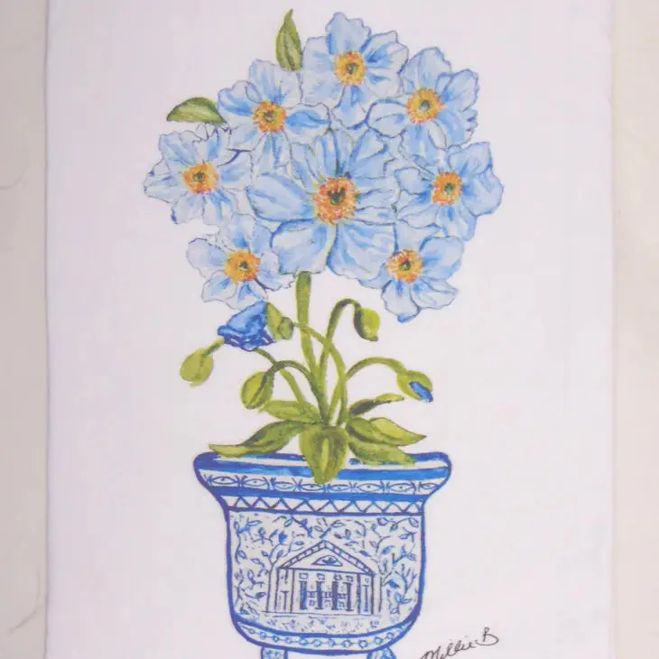 Hand Printed Kitchen Flour Sack Towels