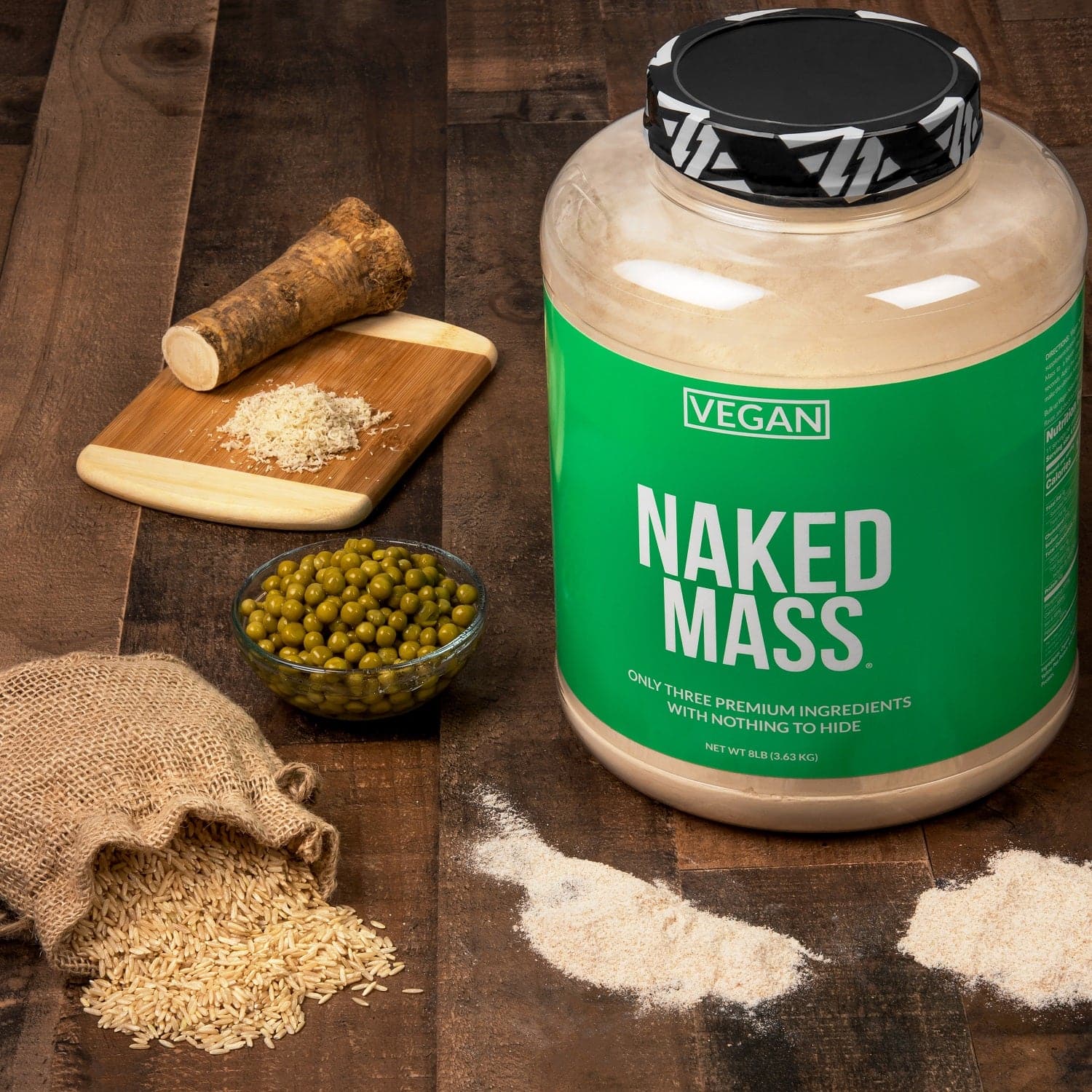 Vegan Mass Gainer Supplement | Naked Vegan Mass - 8LB