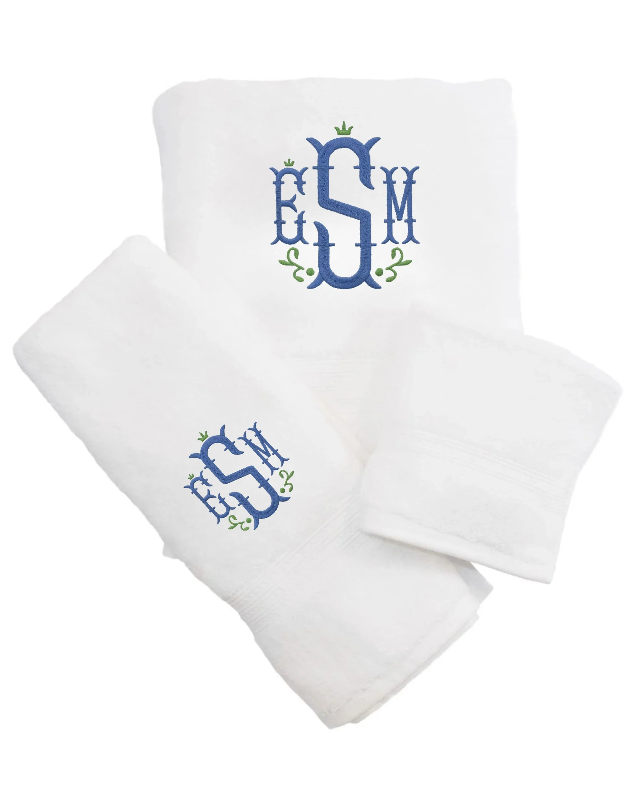 Bath and Hand Towels - White