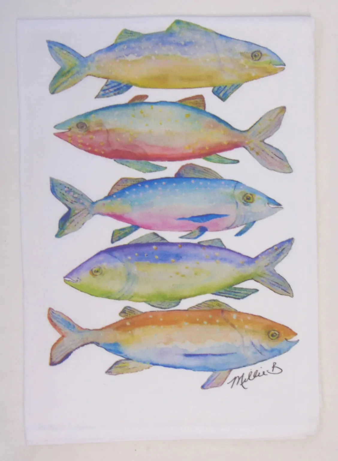 Hand Printed Kitchen Flour Sack Towels