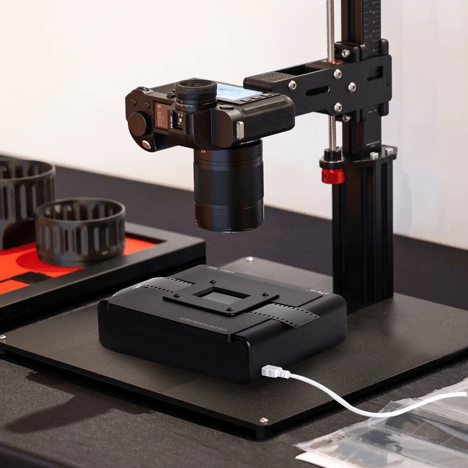 120 135 4x5 Slide Film Viewer Light Box for Digitizing Viewing Scanning Negatives and Slides,  USB Powered Light Box Scanner