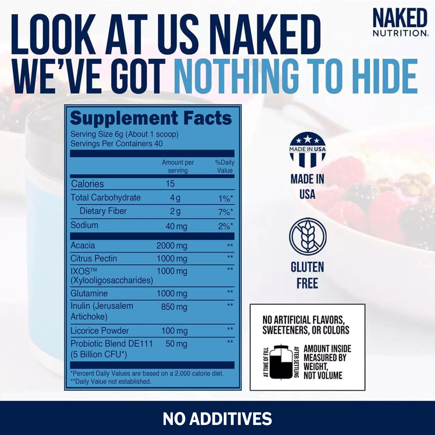 Gut Health Supplement | Naked Gut - 40 Servings