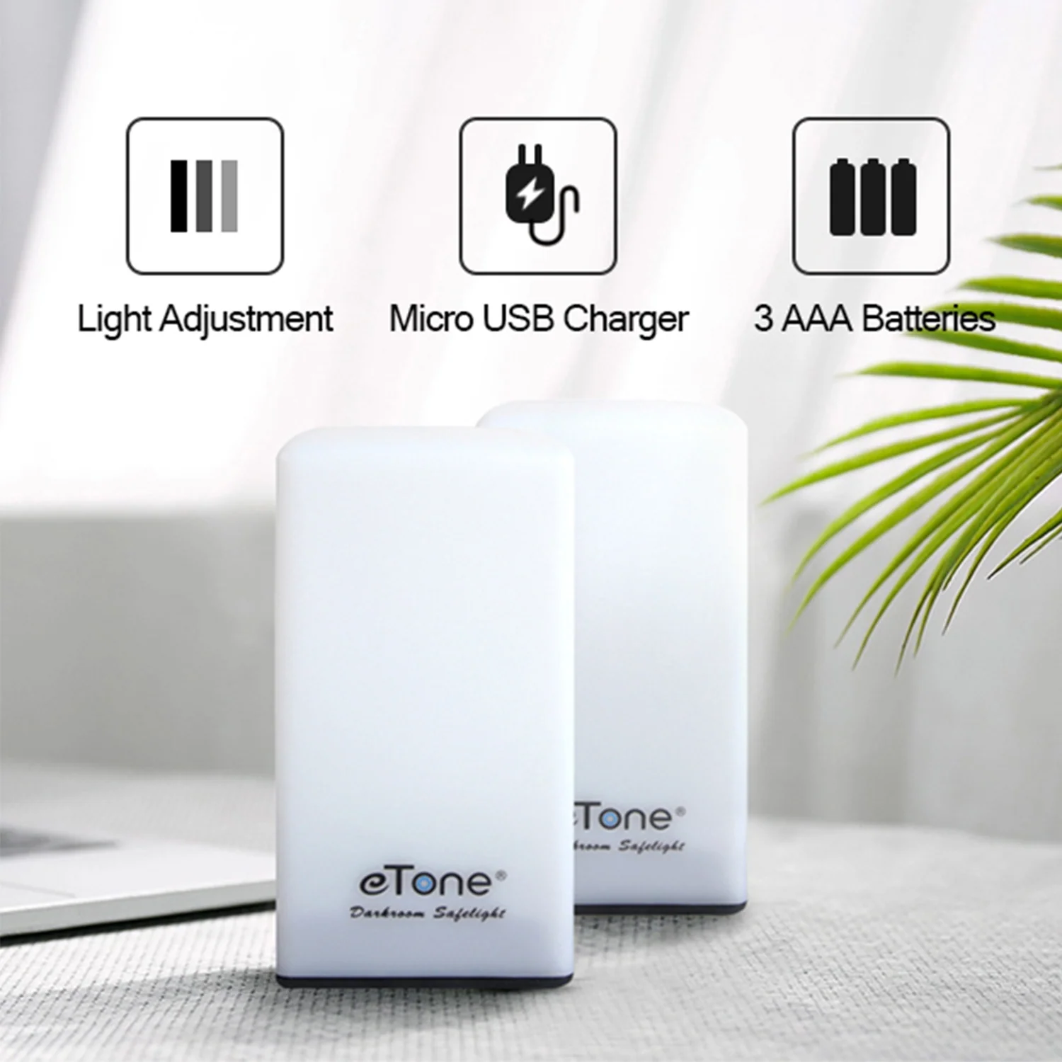 Darkroom Red Safelight Desk Portable Safe Light 635nm LED for B&W Film Developing Processing