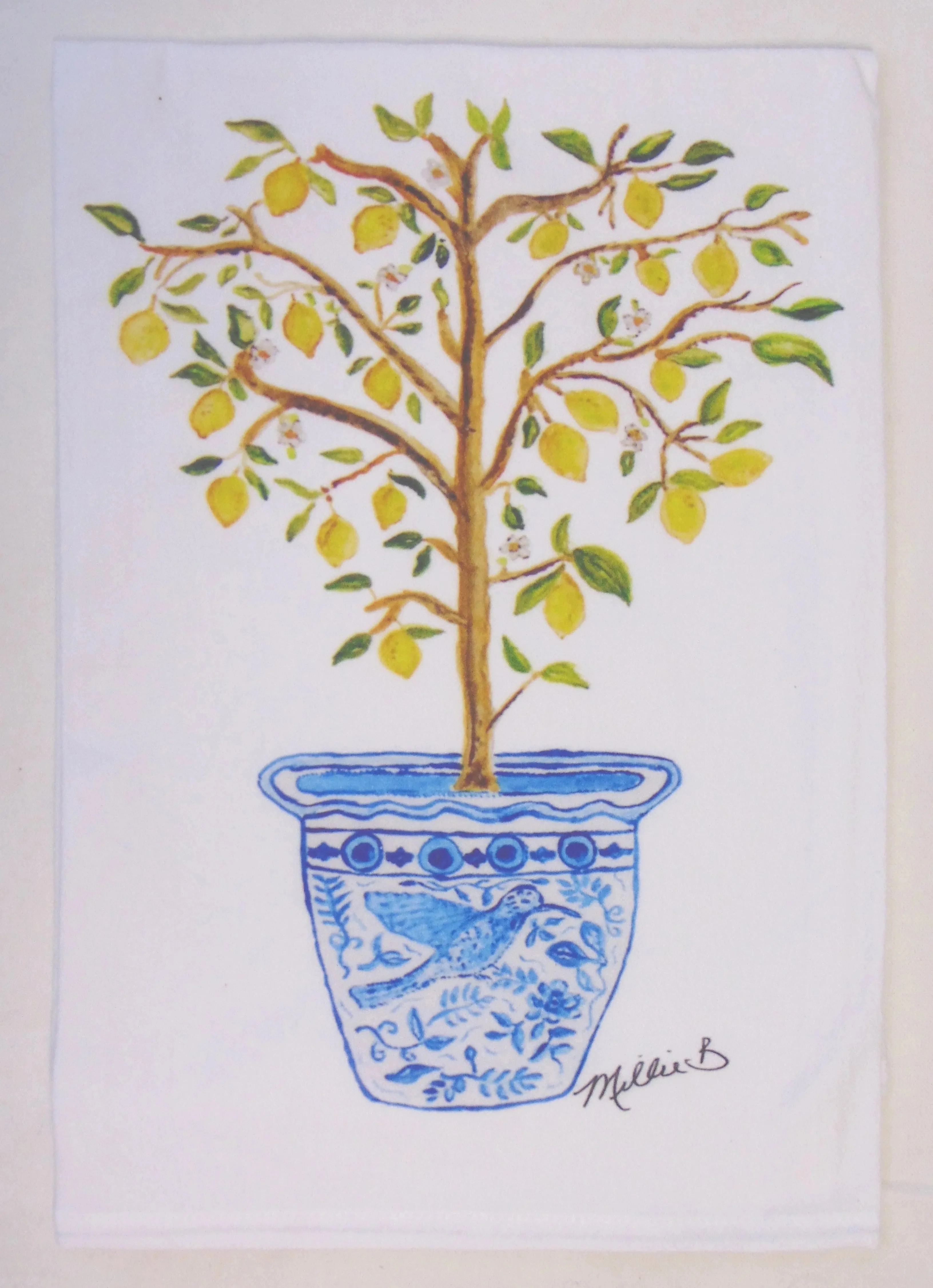 Hand Printed Kitchen Flour Sack Towels