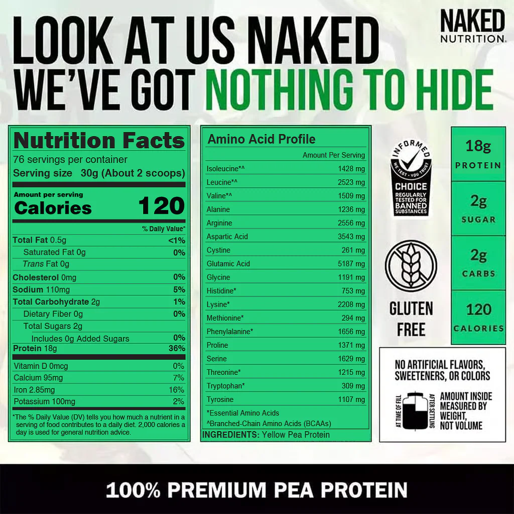 Pea Protein Powder | Naked Pea - 5LB