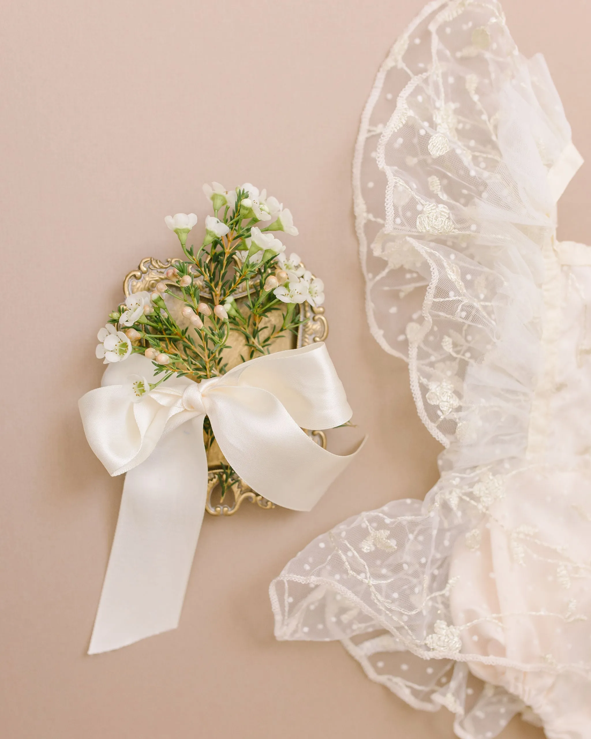 Starlight Lace Romper in Ivory