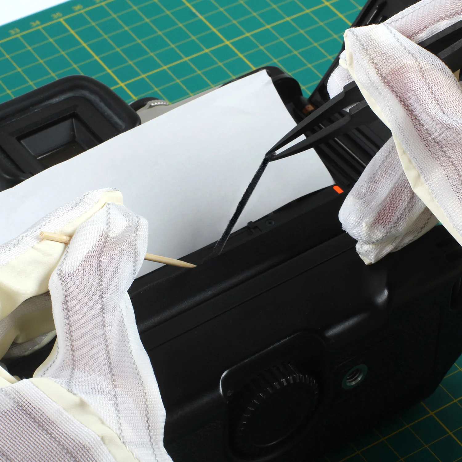 Self Adhesive Baffle Flannel 100x200x2mm Camera Panorama Film Back Graflock Back Repair Mirror Damper Light Seal Light Proof Kit