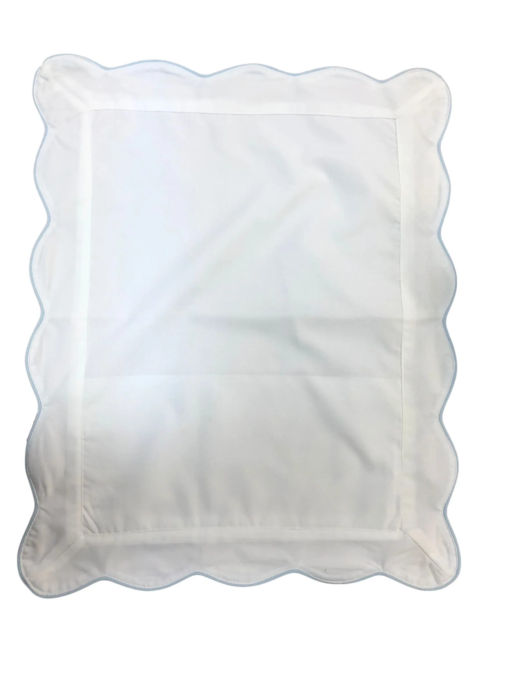 Piped Scalloped Trim Baby Pillow Sham