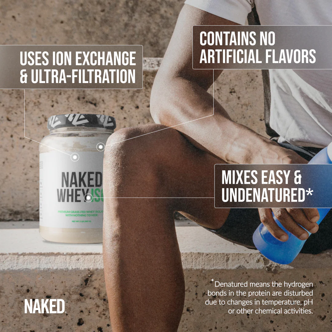 Grass Fed Whey Isolate Protein Powder | Naked Whey Isolate - 2LB