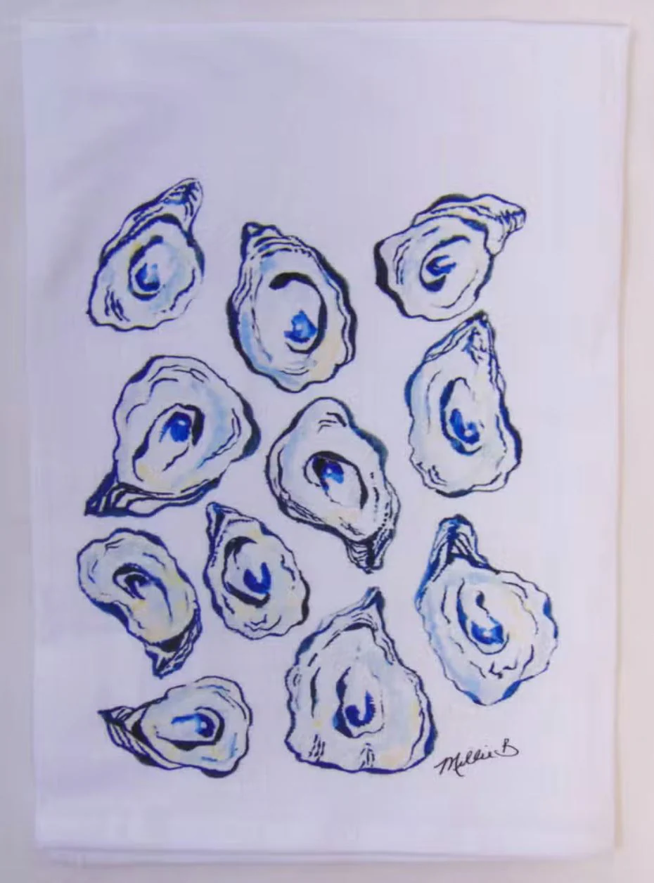 Hand Printed Kitchen Flour Sack Towels