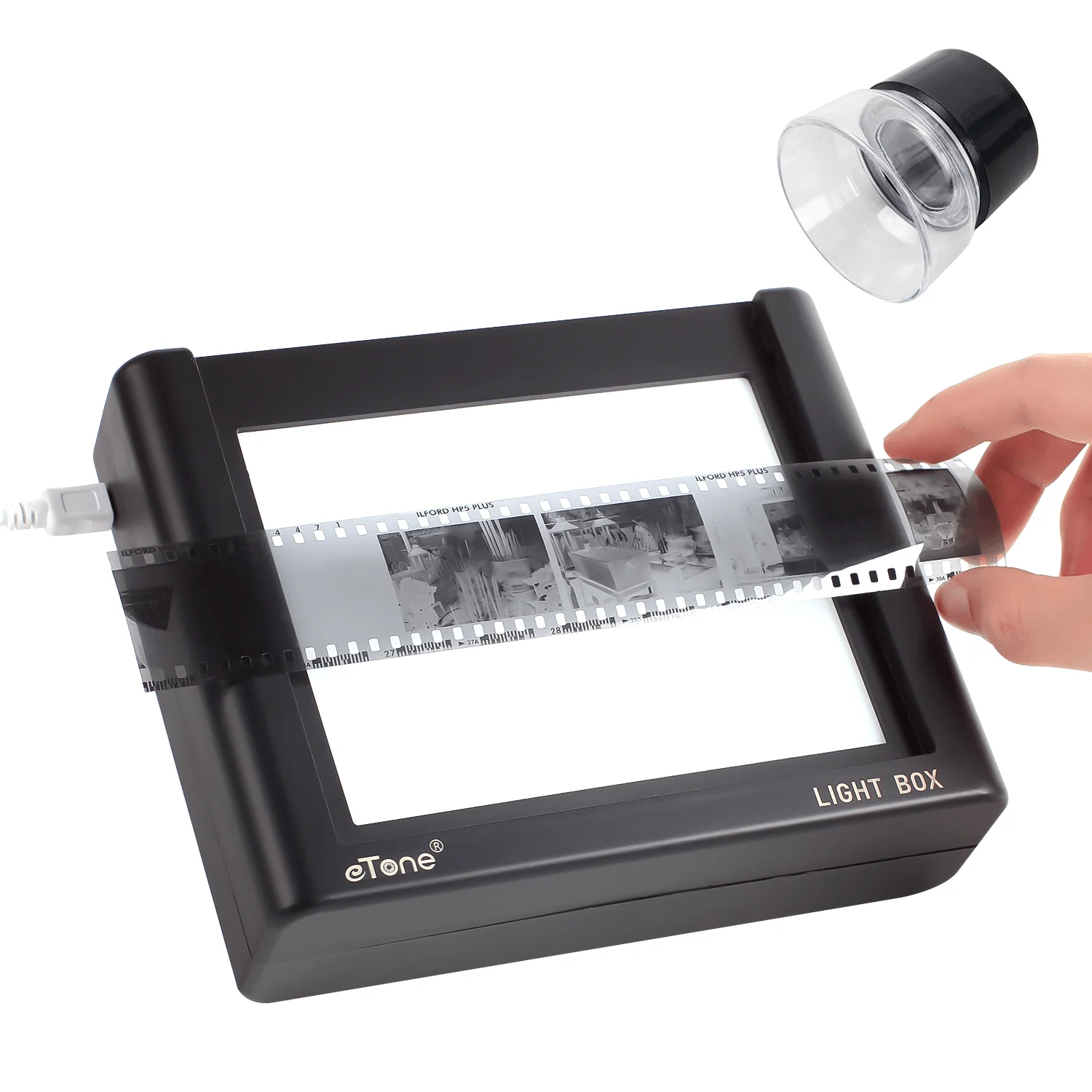 120 135 4x5 Slide Film Viewer Light Box for Digitizing Viewing Scanning Negatives and Slides,  USB Powered Light Box Scanner
