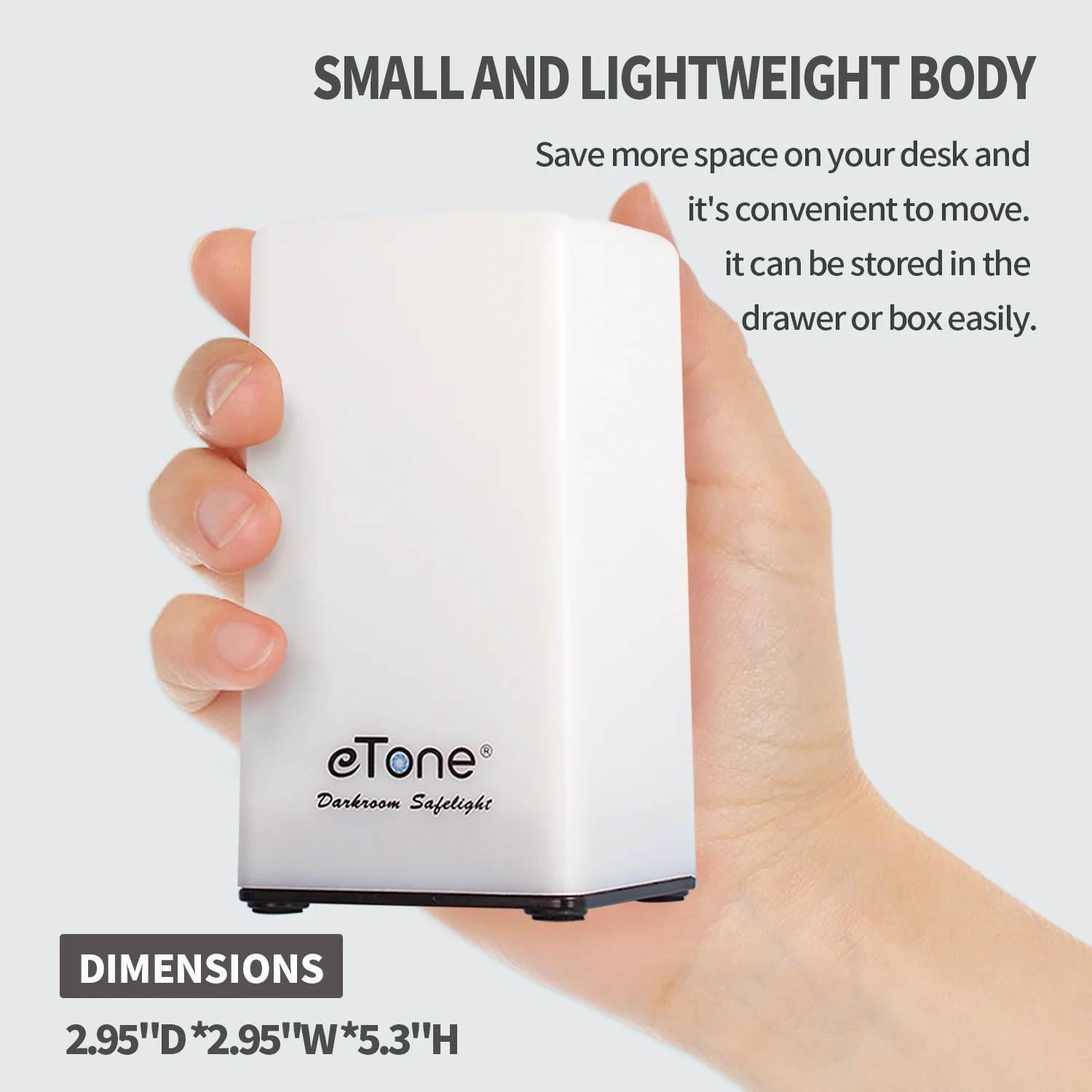 Darkroom Red Safelight Desk Portable Safe Light 635nm LED for B&W Film Developing Processing