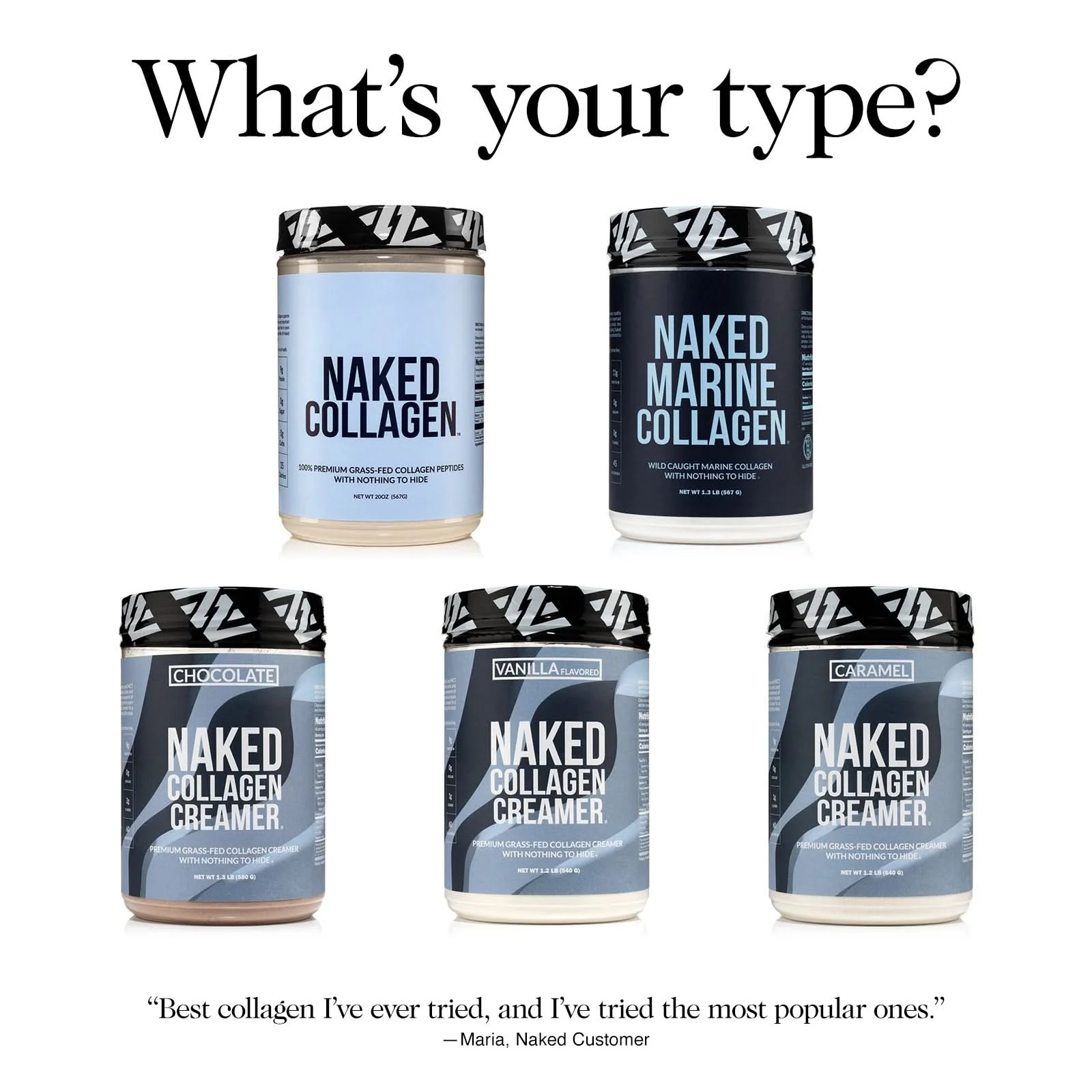 Marine Collagen Peptides Protein Powder | Naked Marine Collagen