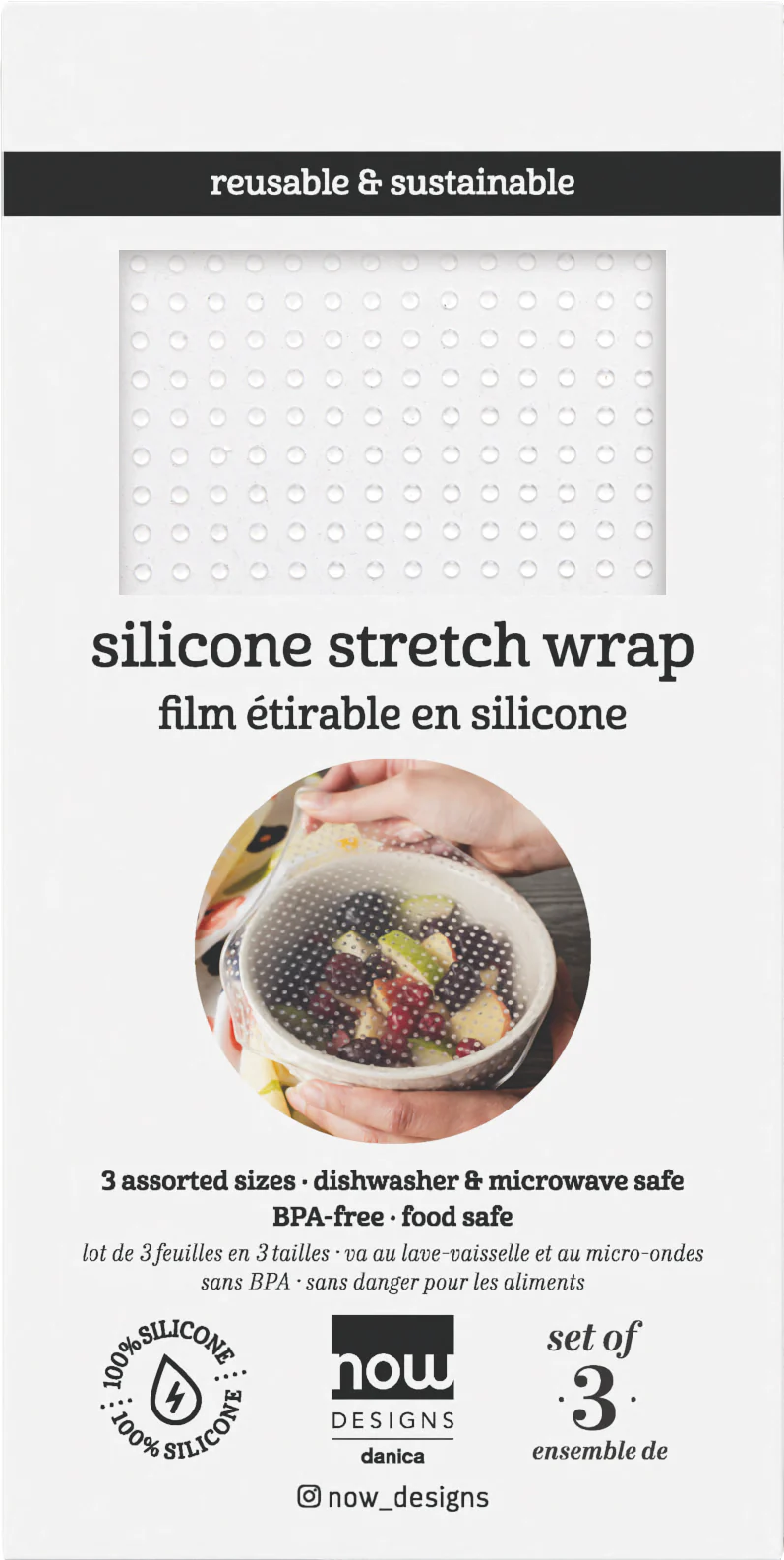 Silicone Stretch Wrap (Set of 3) | Danica