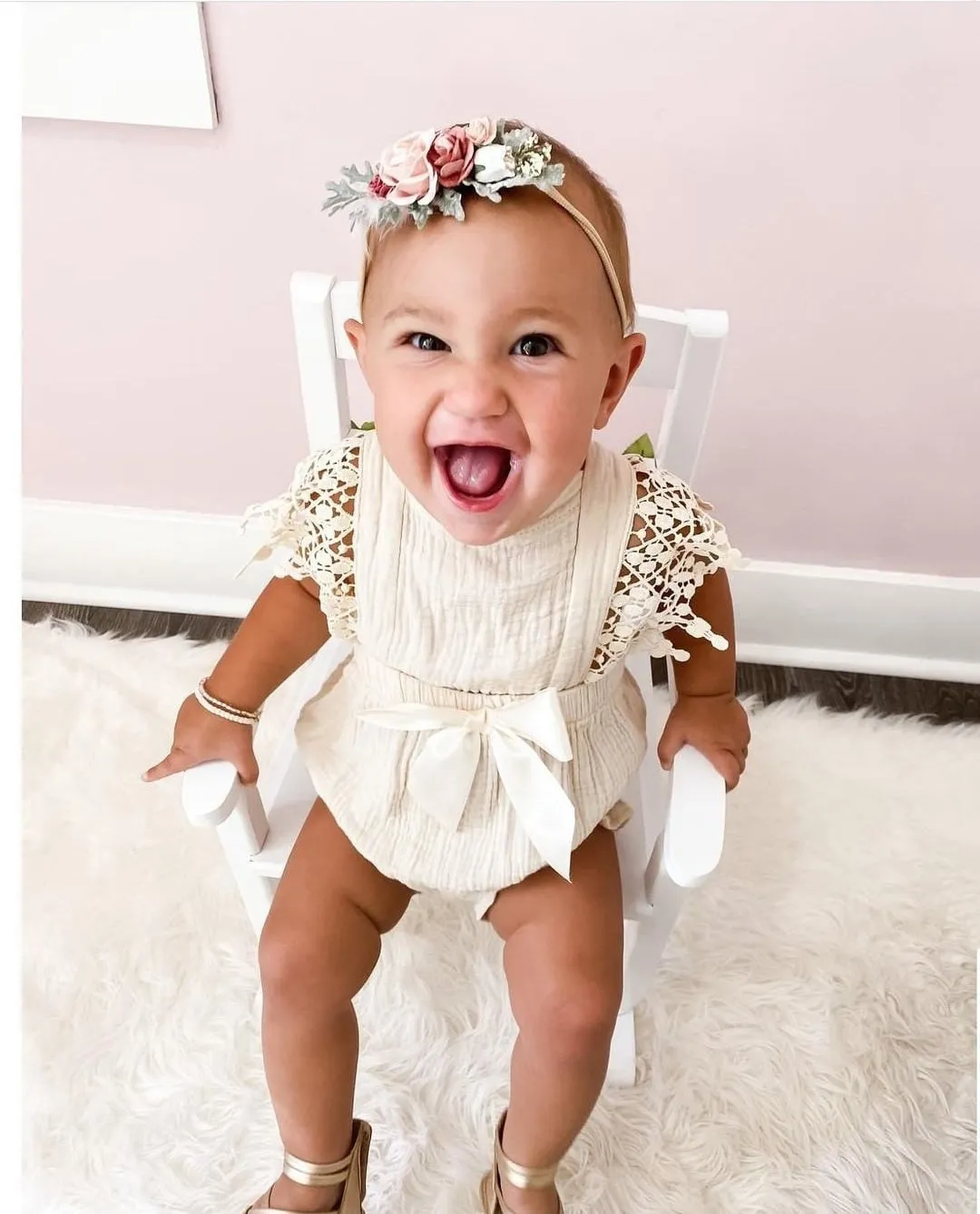 Jami Romper in Cream
