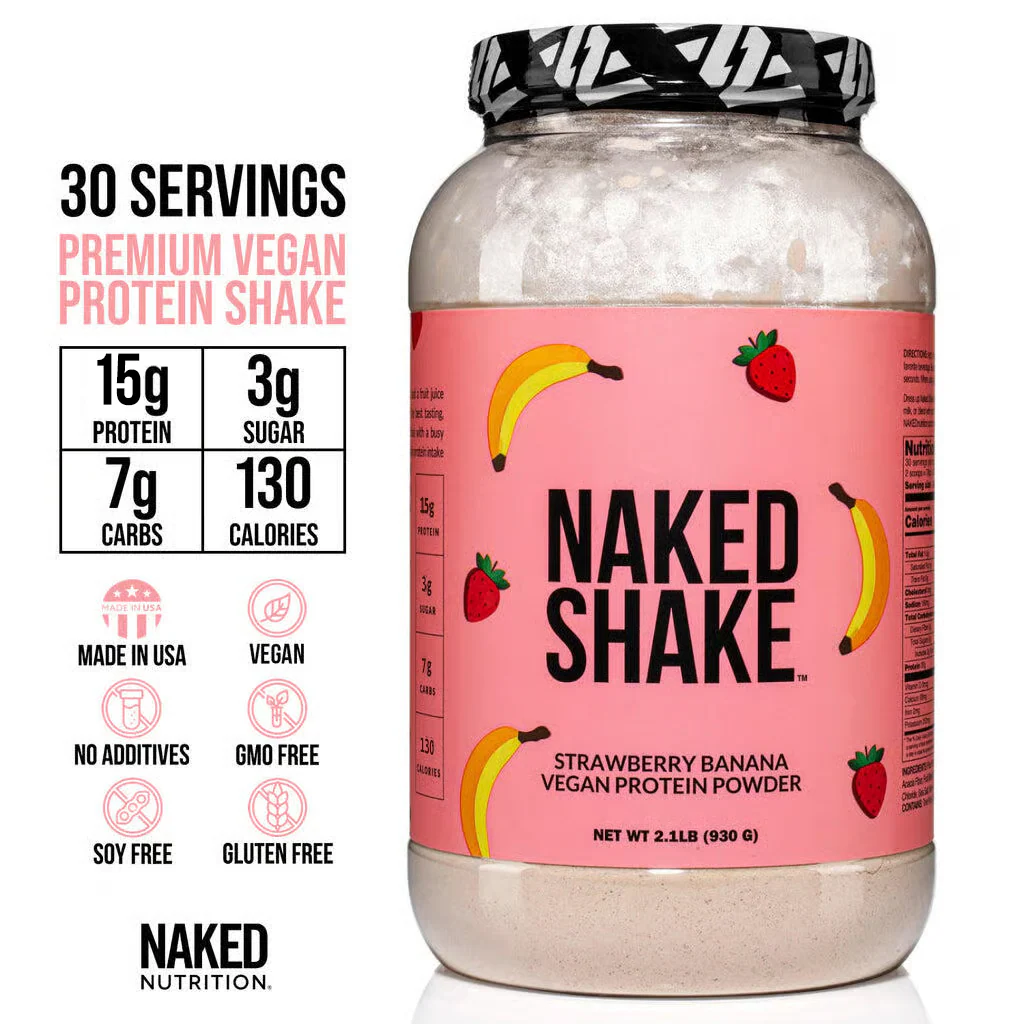 Strawberry Banana Protein Shake | Naked Shake - 30 Servings
