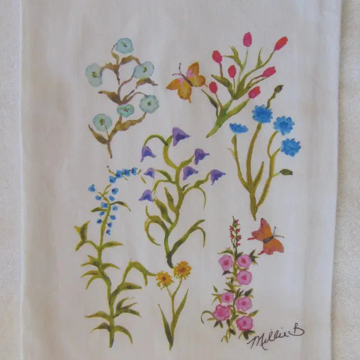 Hand Printed Kitchen Flour Sack Towels