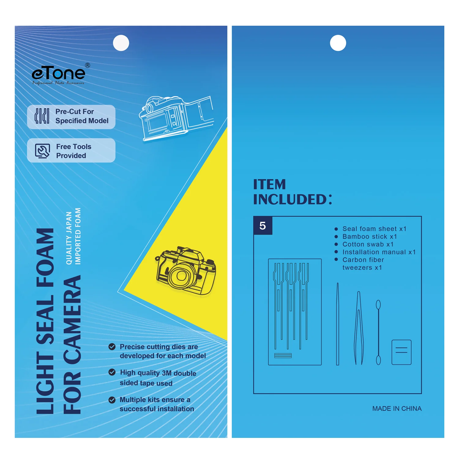 Pre-cut Custom Light Seal Foam Sponge Kits Repair For Asahi Pentax Spotmatic SP/SPII/SPF/ K1000