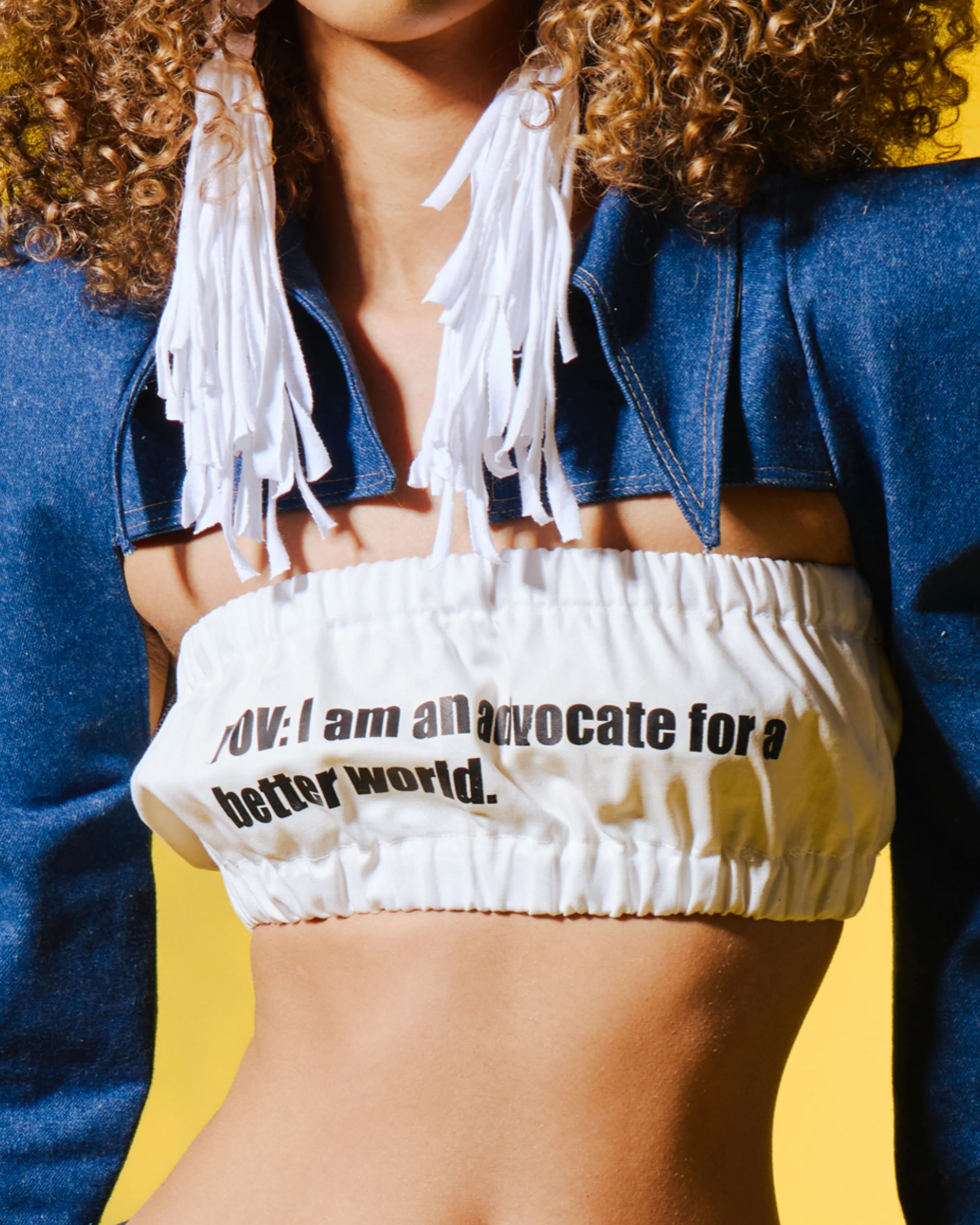 White Tassel Earrings