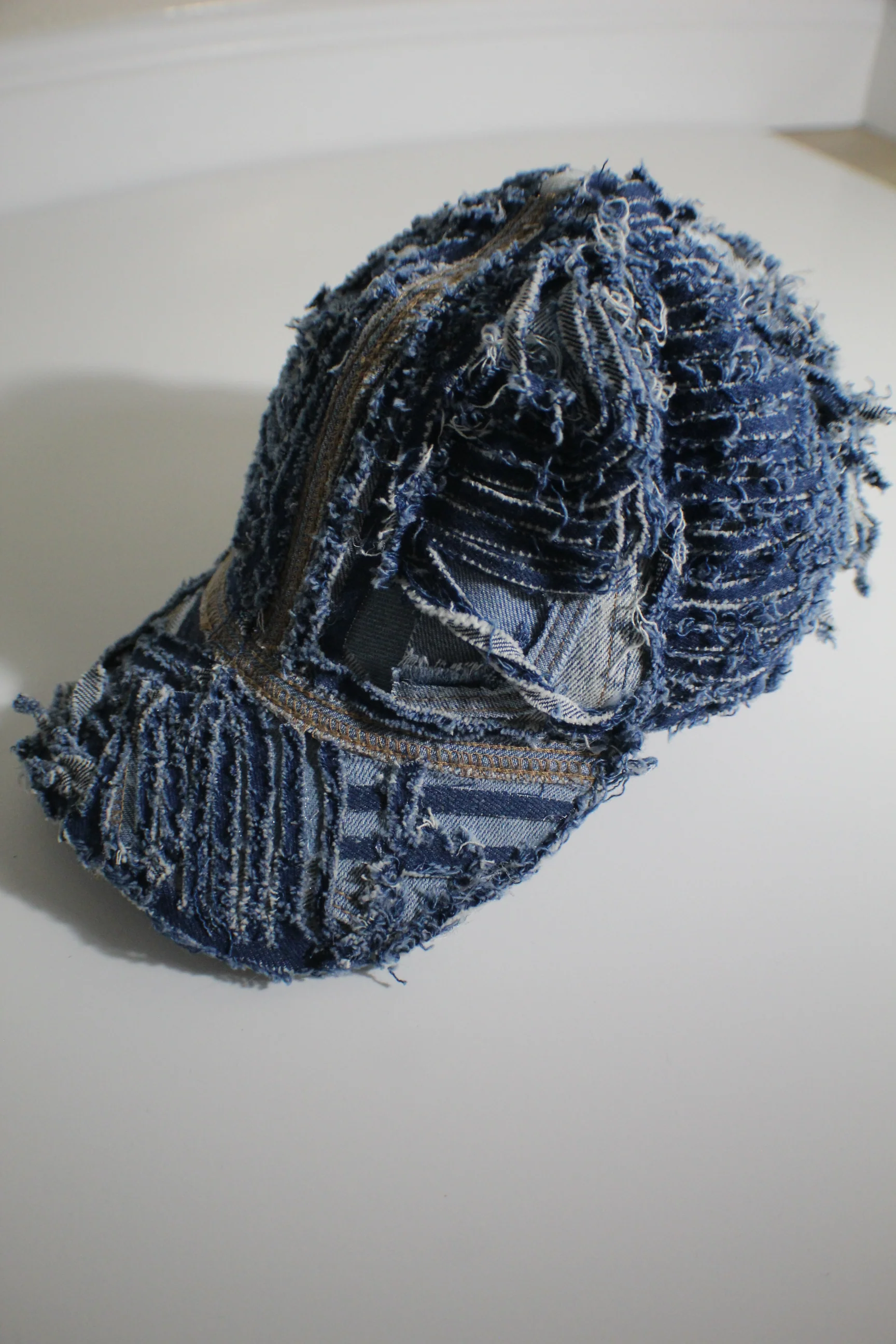 Distressed Blue Denim Hat