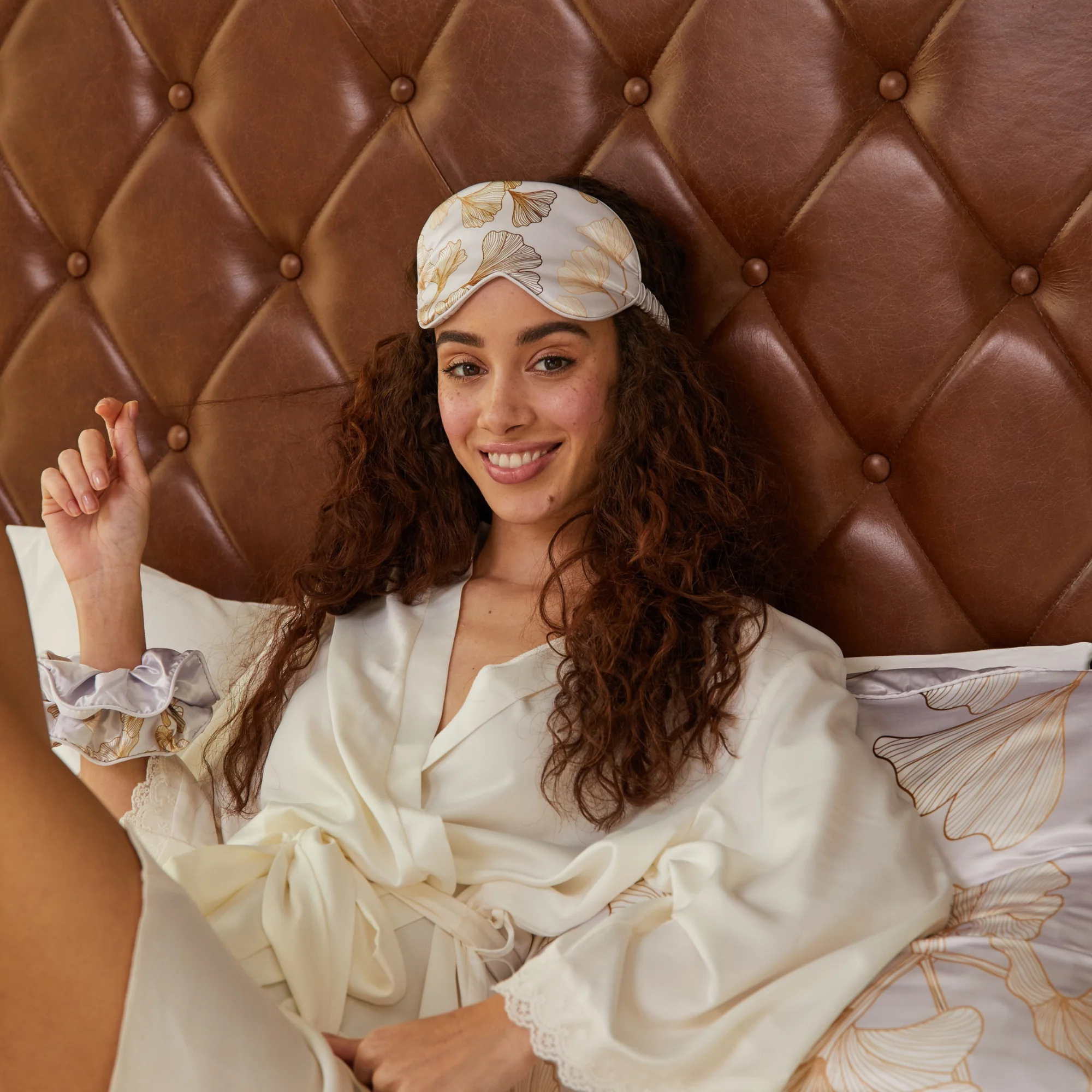 Serafina Vegan Satin Eye Mask