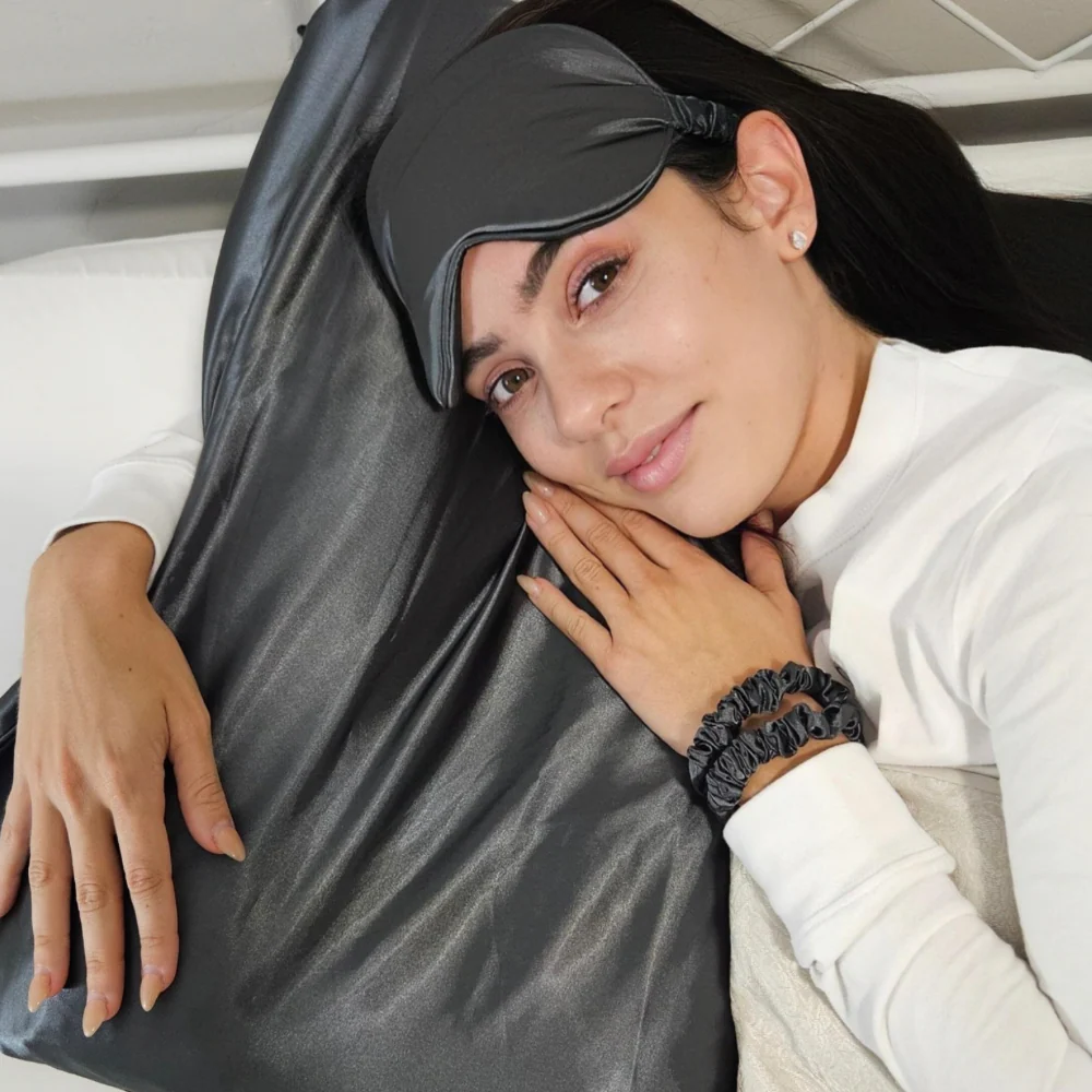 Silky Satin Eye Mask - Midnight