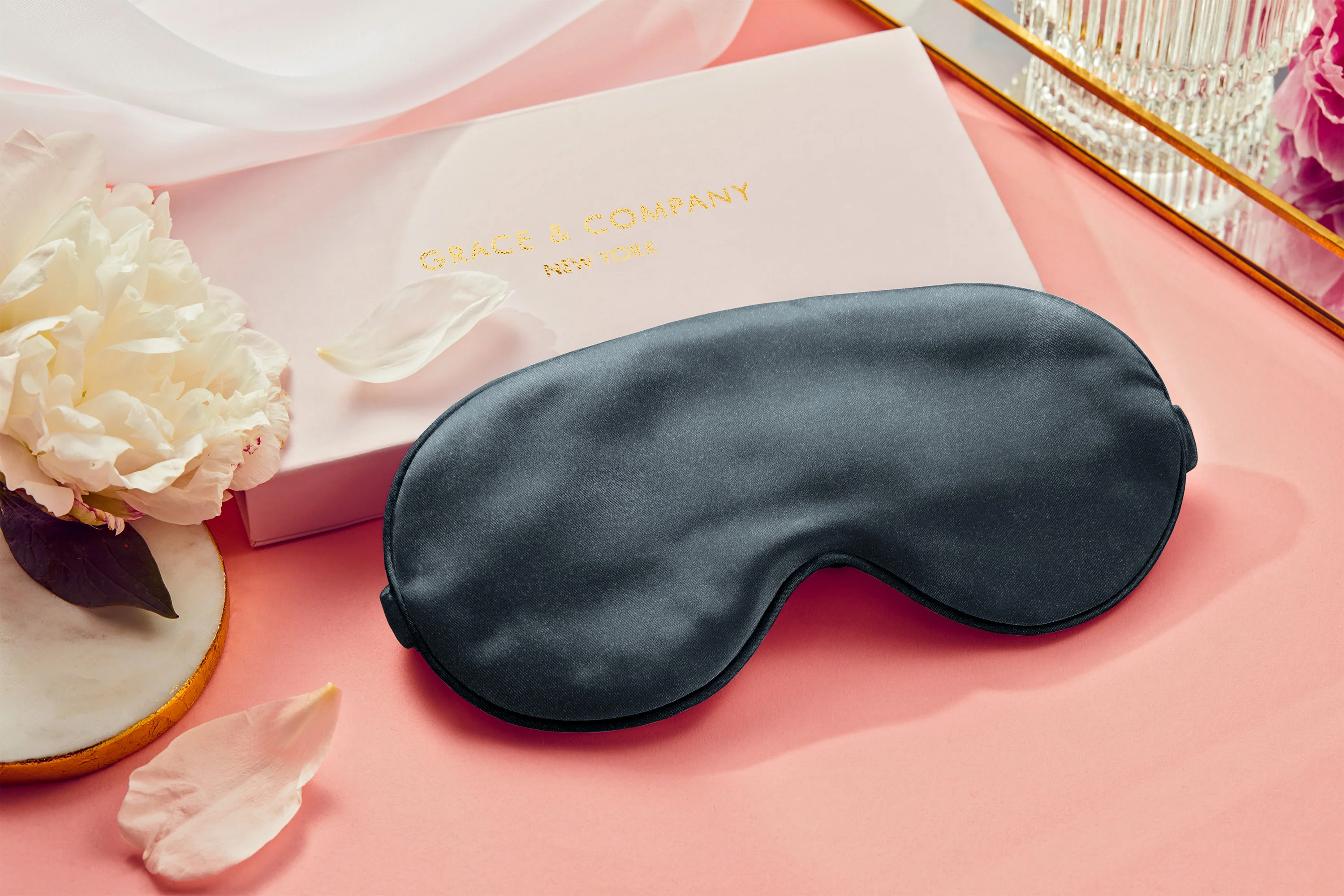 Silky Satin Eye Mask - Midnight
