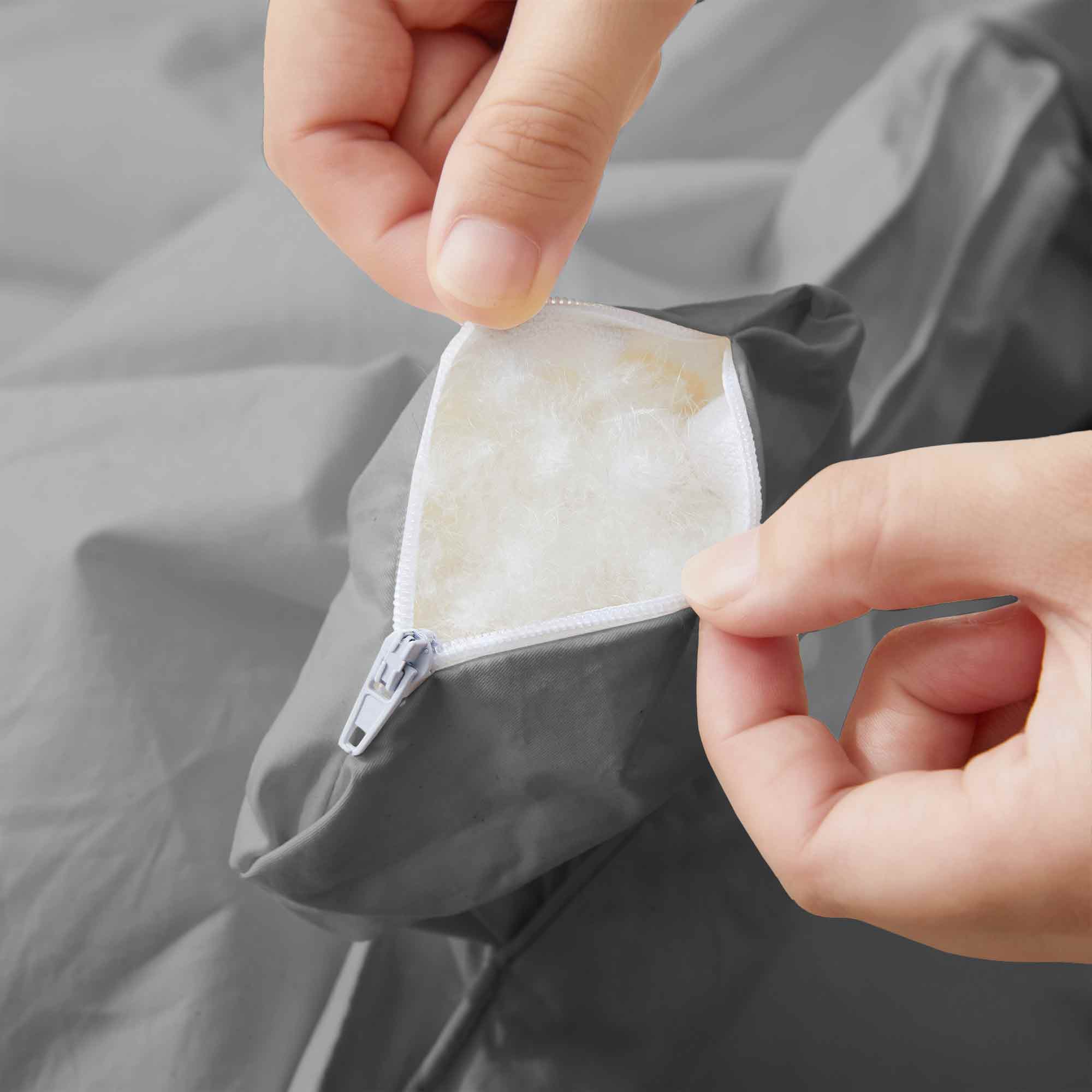 All Season Organic Cotton Puff Down Comforter