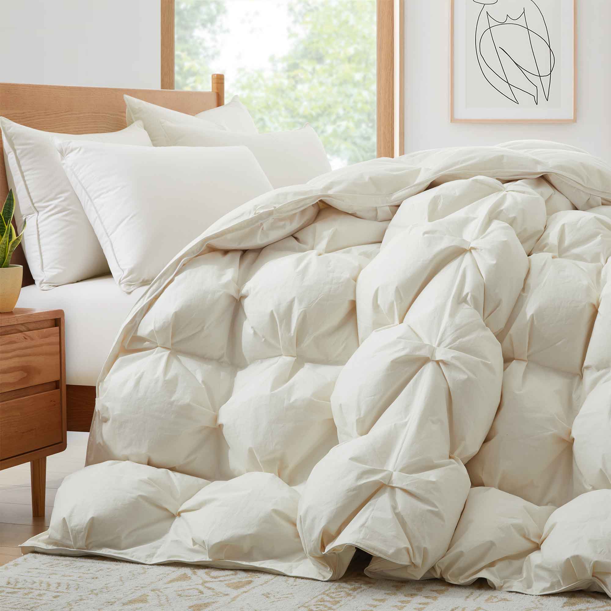 All Season Organic Cotton Puff Down Comforter