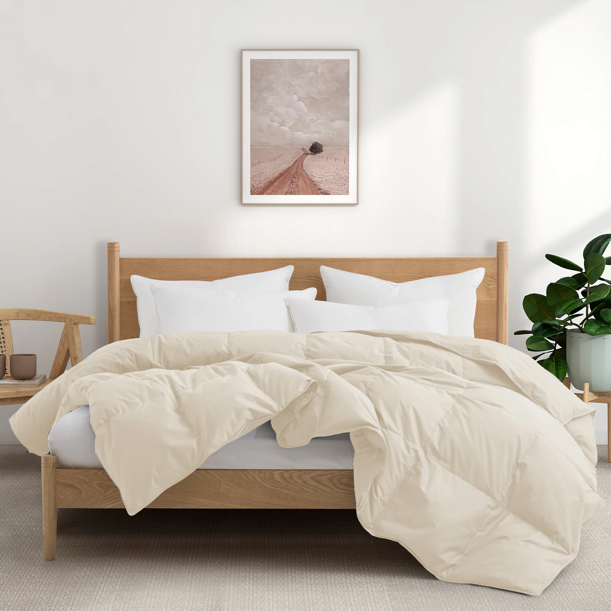 All Season Organic Cotton Down & Feather Comforter