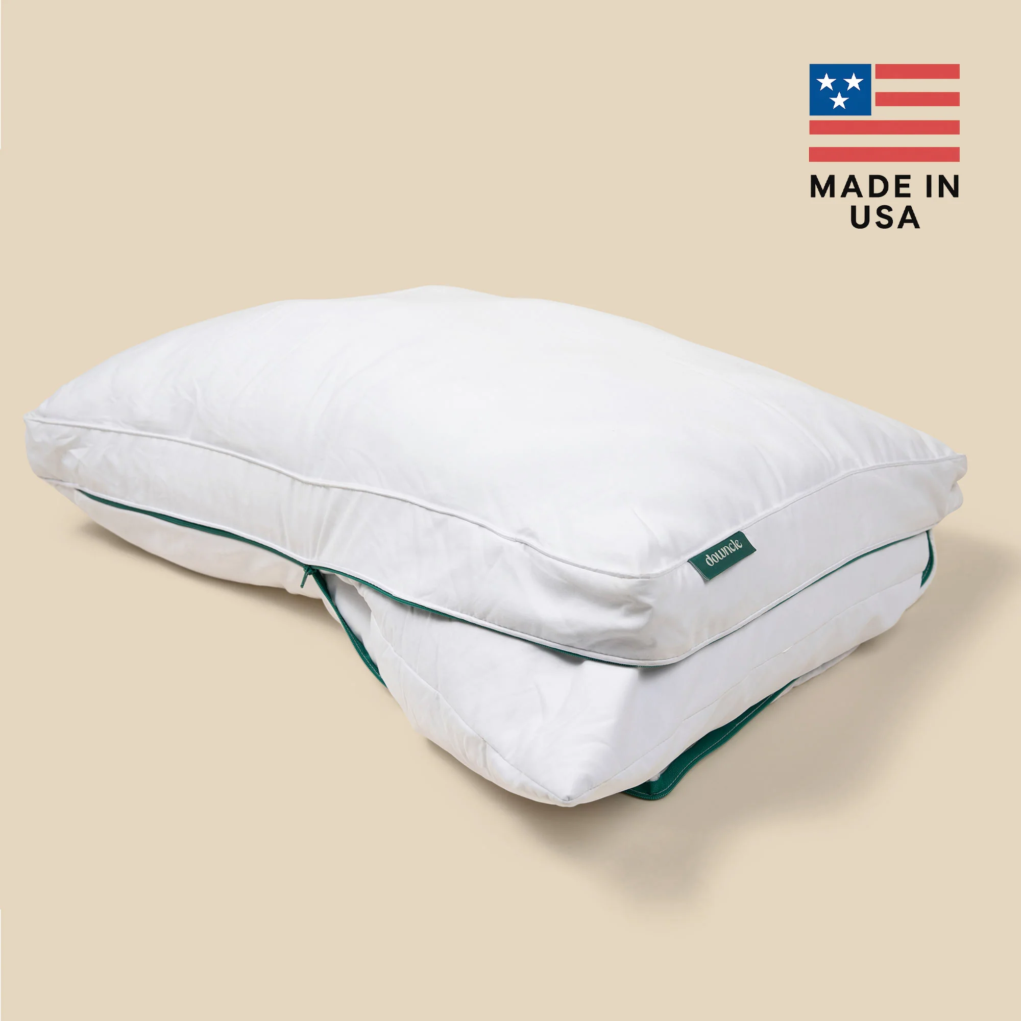 Downcle Made in USA Sustainable Down Pillow