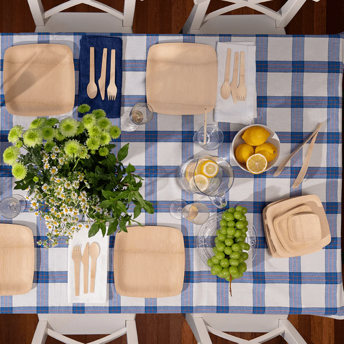 Disposable Bamboo Square Plates