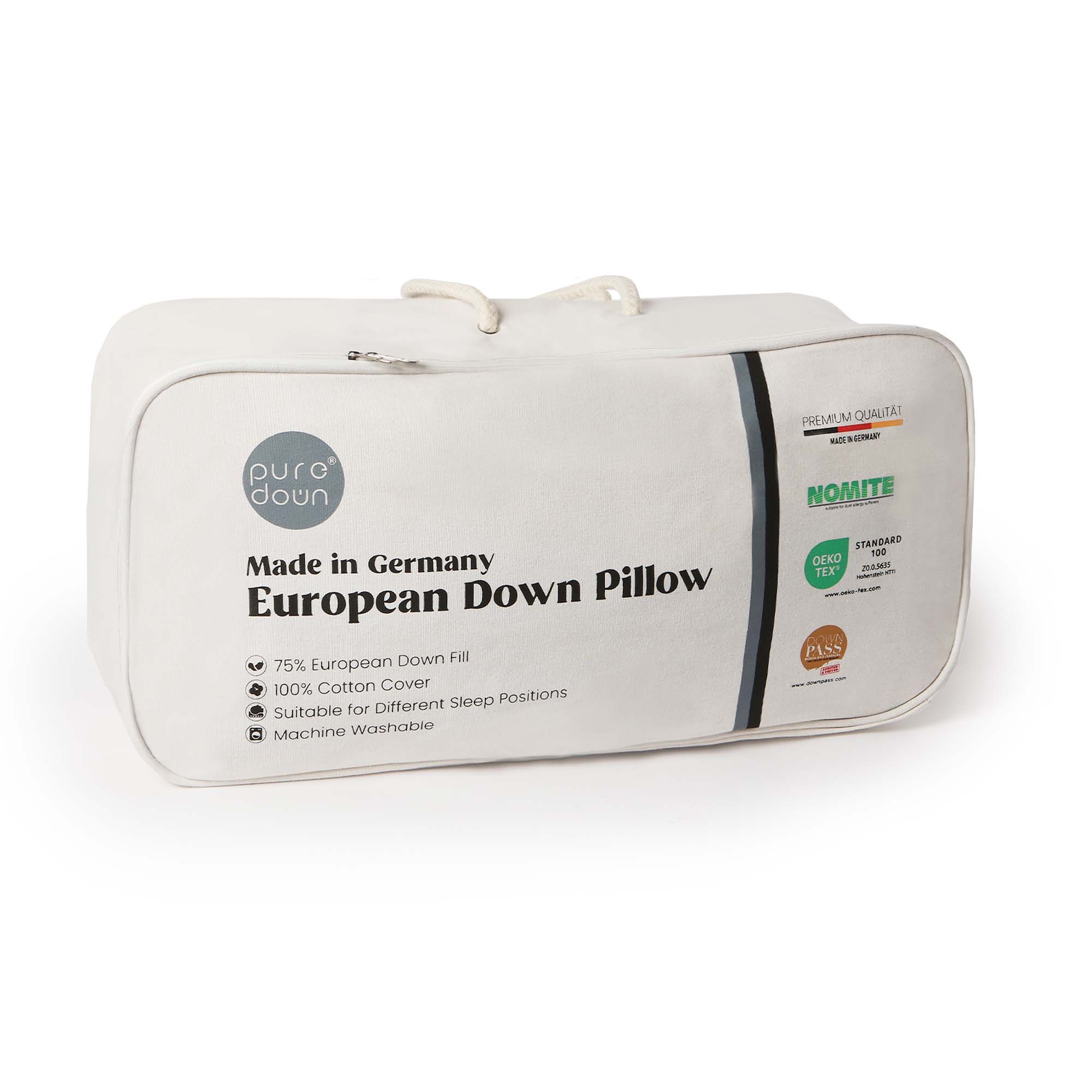Made in Germany European Down Pillow