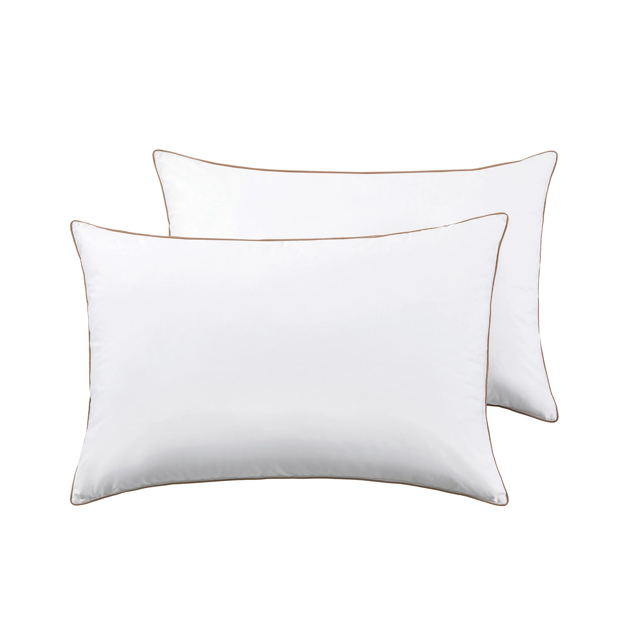 Puredown 2 Pack Natural Goose Down Feather Pillows