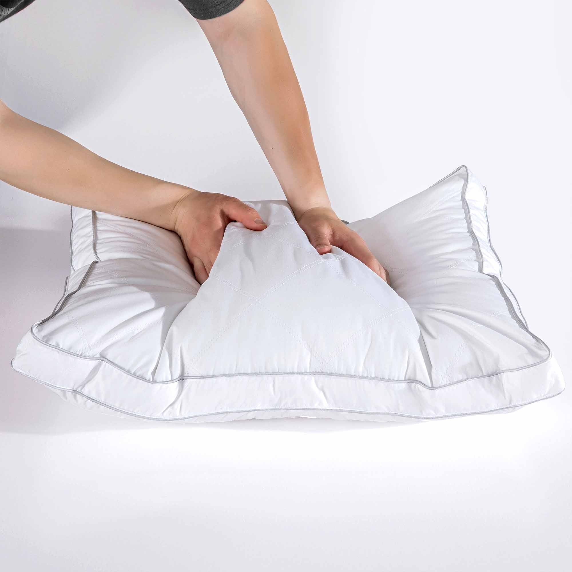 Puredown 2 Pack Natural Goose Down Feather Pillows