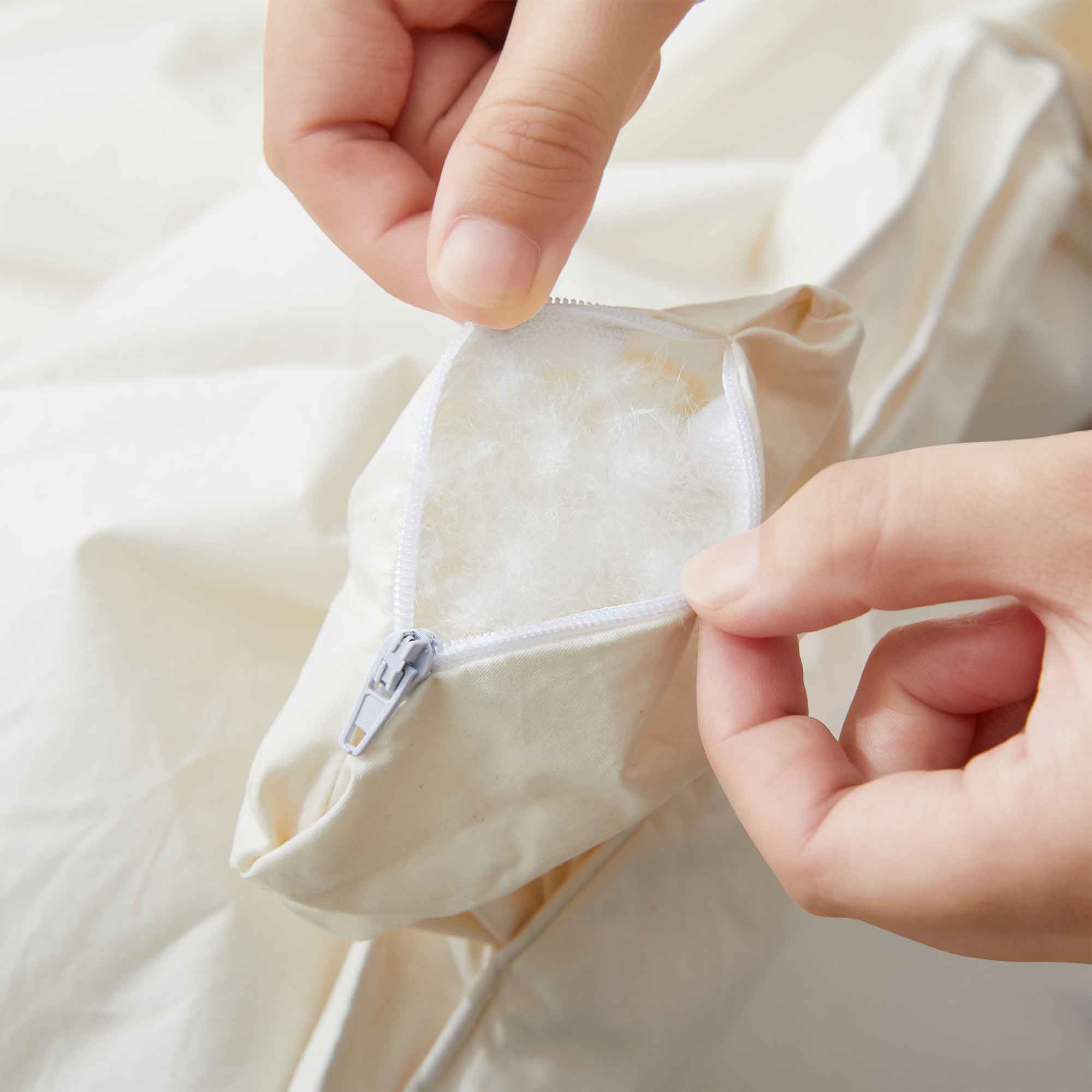 All Season Organic Cotton Puff Down Comforter