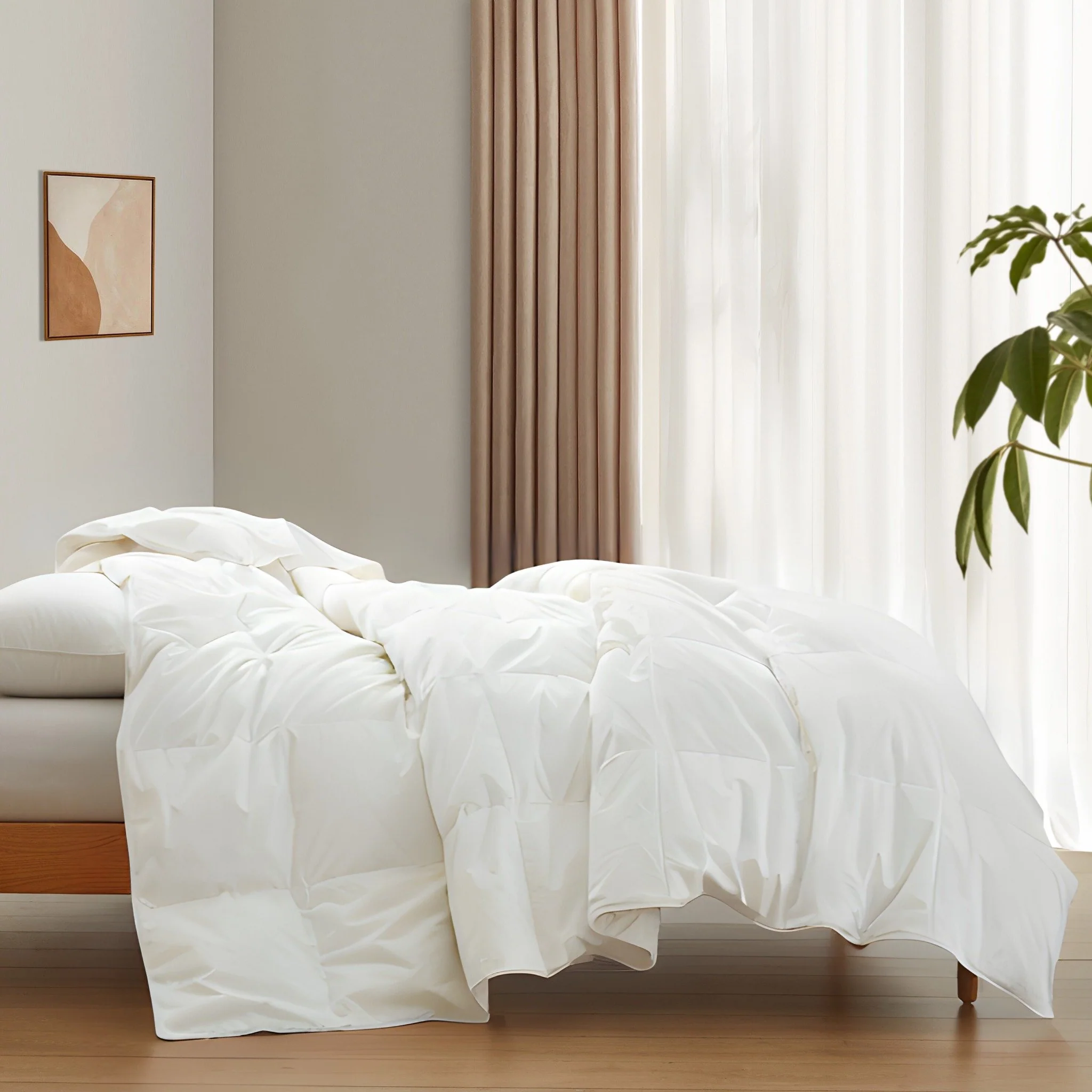 Lightweight Organic Cotton Down & Feather Comforter
