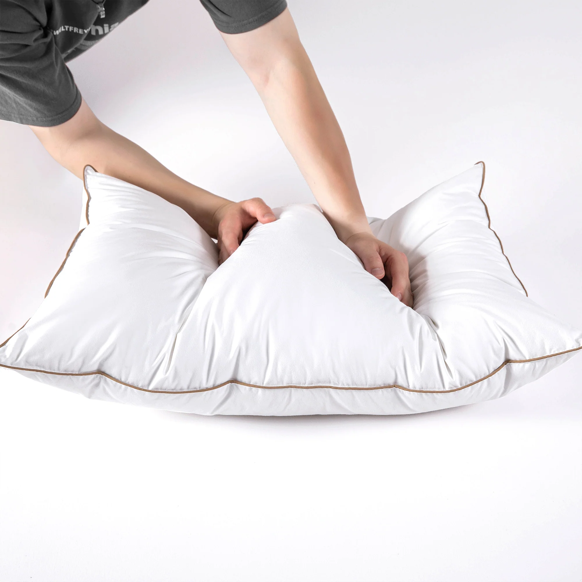 Puredown 2 Pack Natural Goose Down Feather Pillows