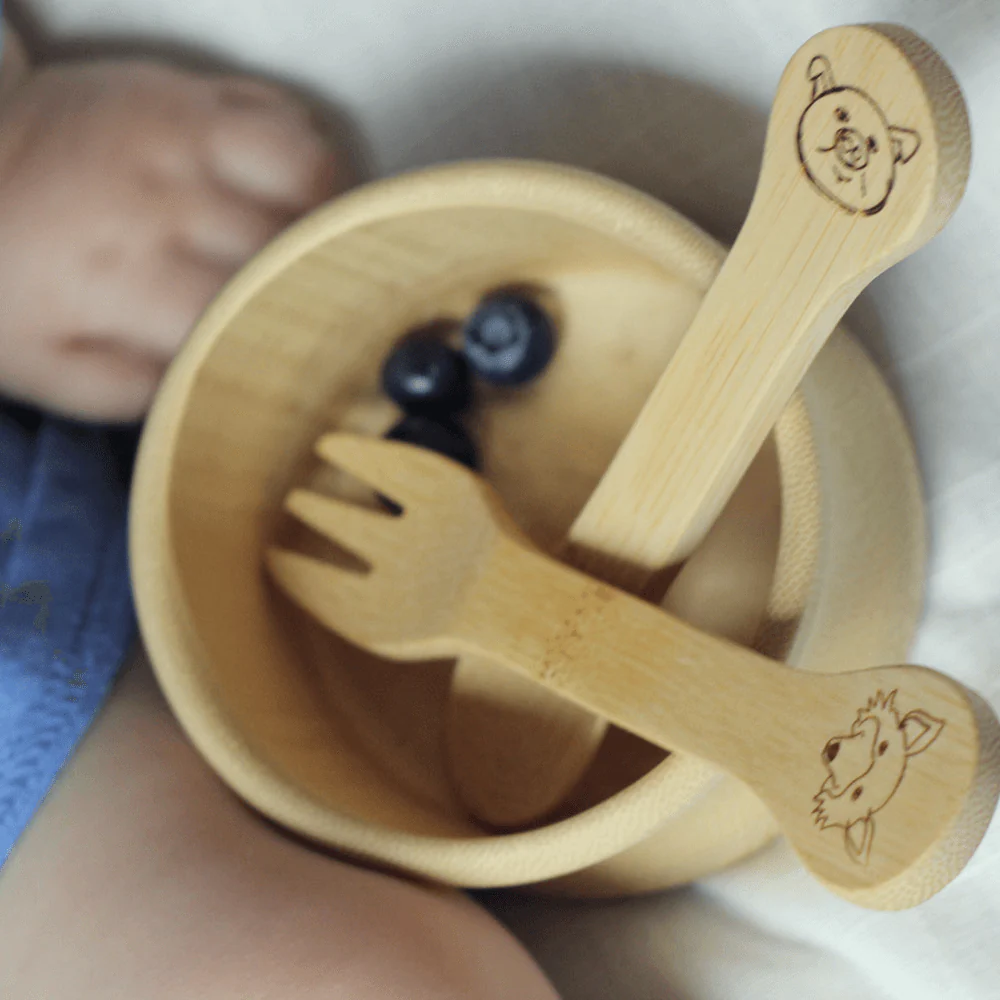 Bamboo Kid's Fork & Spoon (18M+)