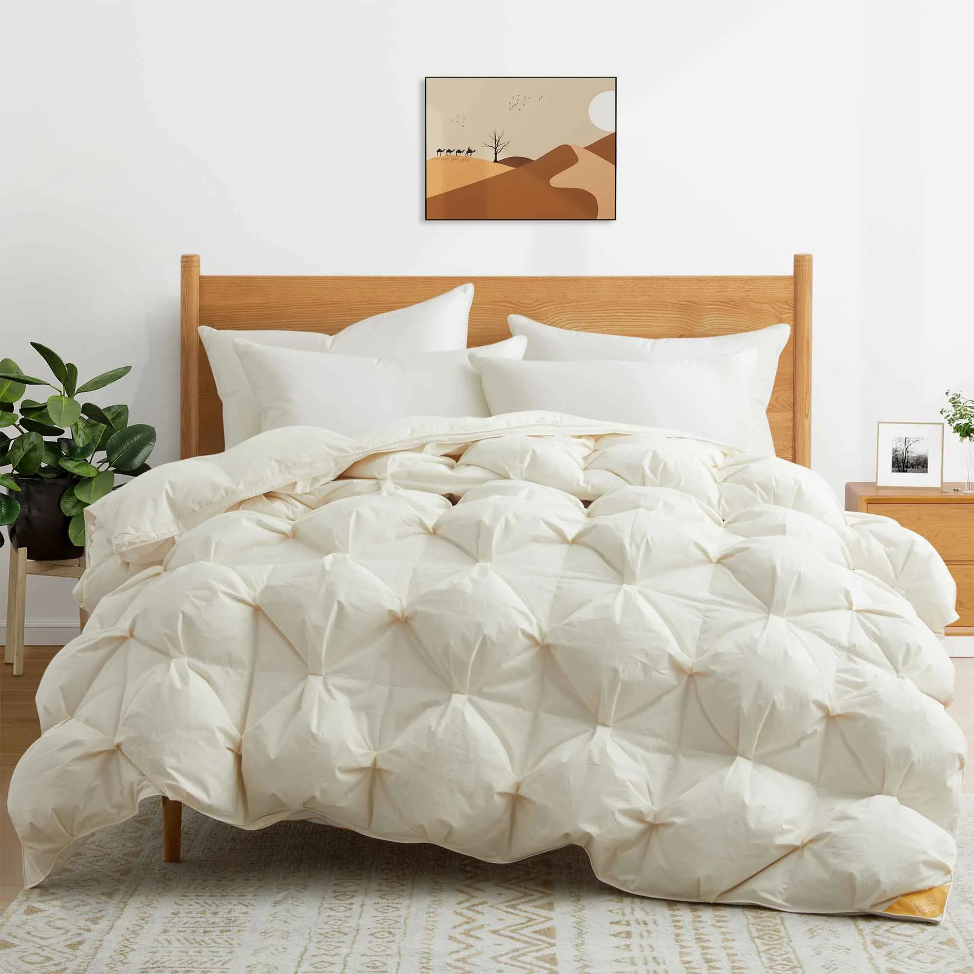 All Season Organic Cotton Puff Down Comforter