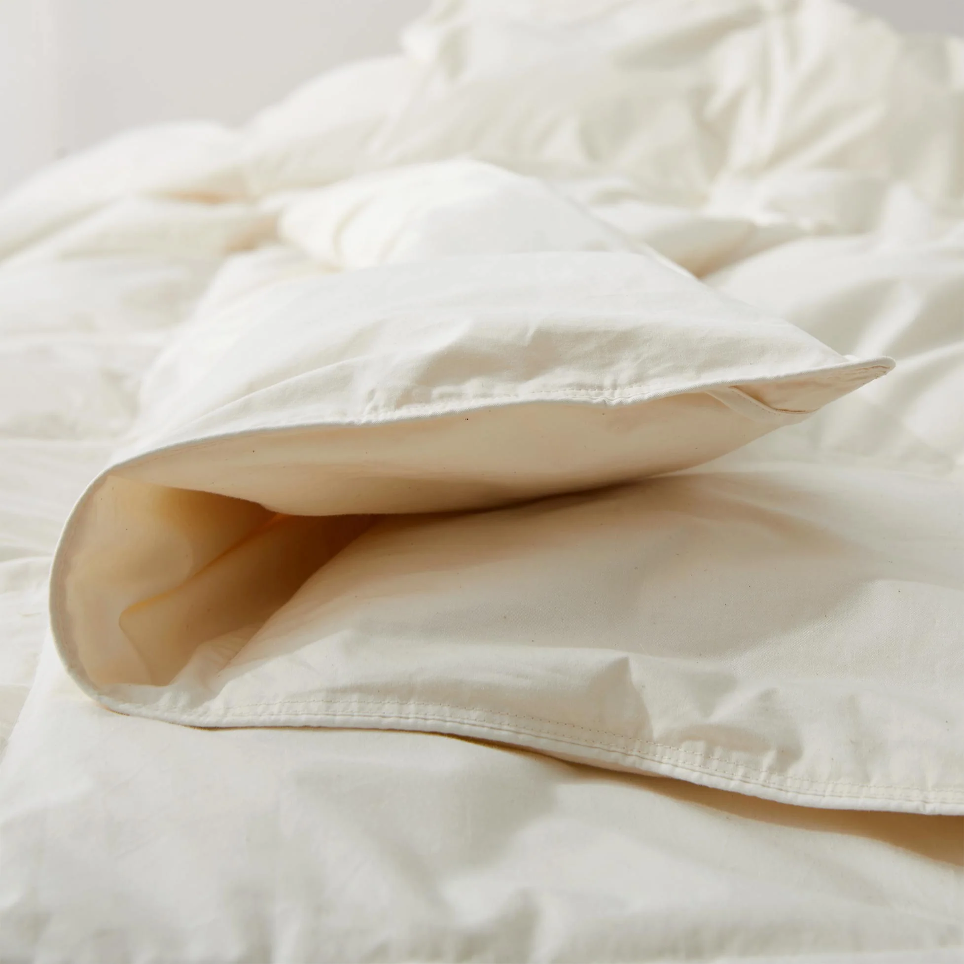 Lightweight Organic Cotton Down & Feather Comforter