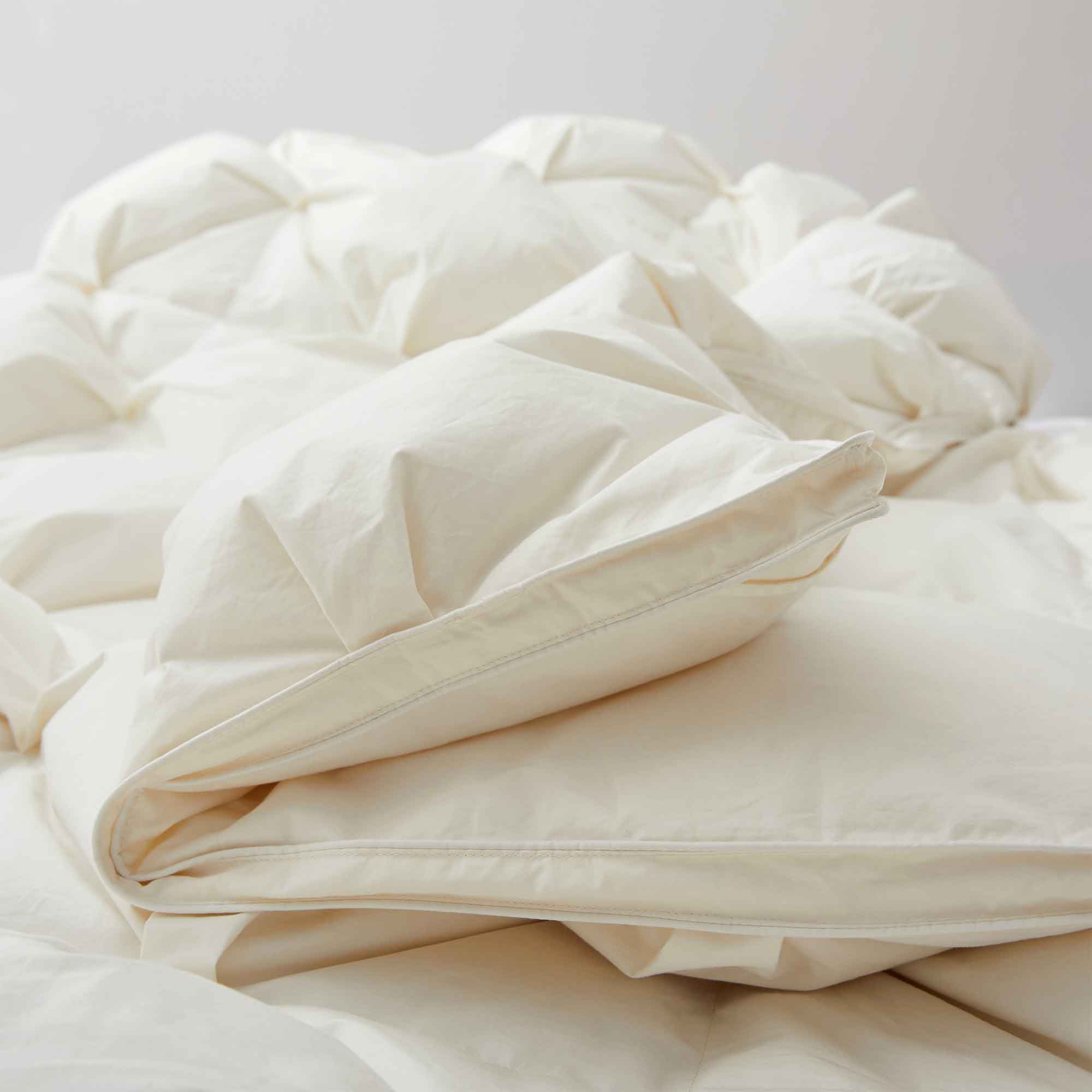 All Season Organic Cotton Puff Down Comforter