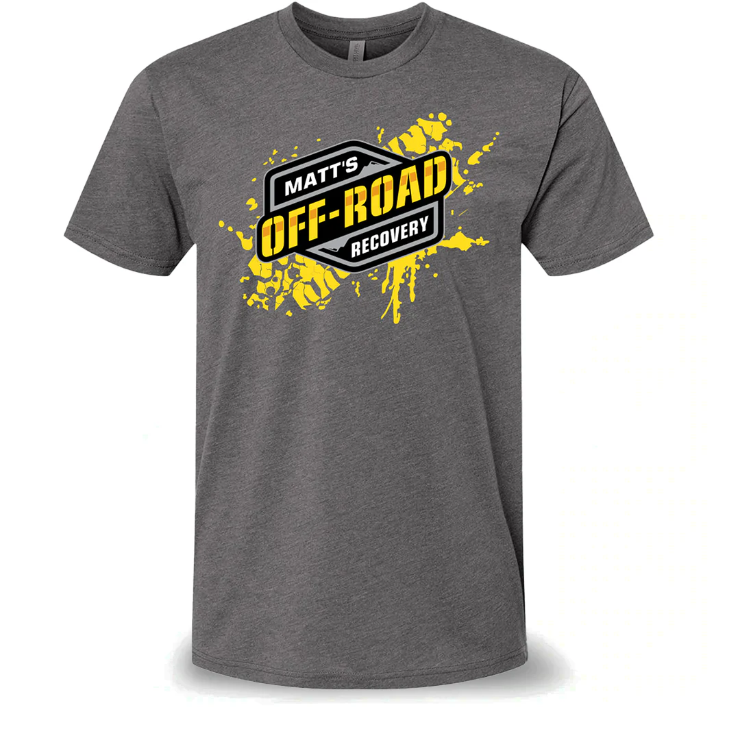 Matt Off-Road Tire Tread T-Shirt DarkGray