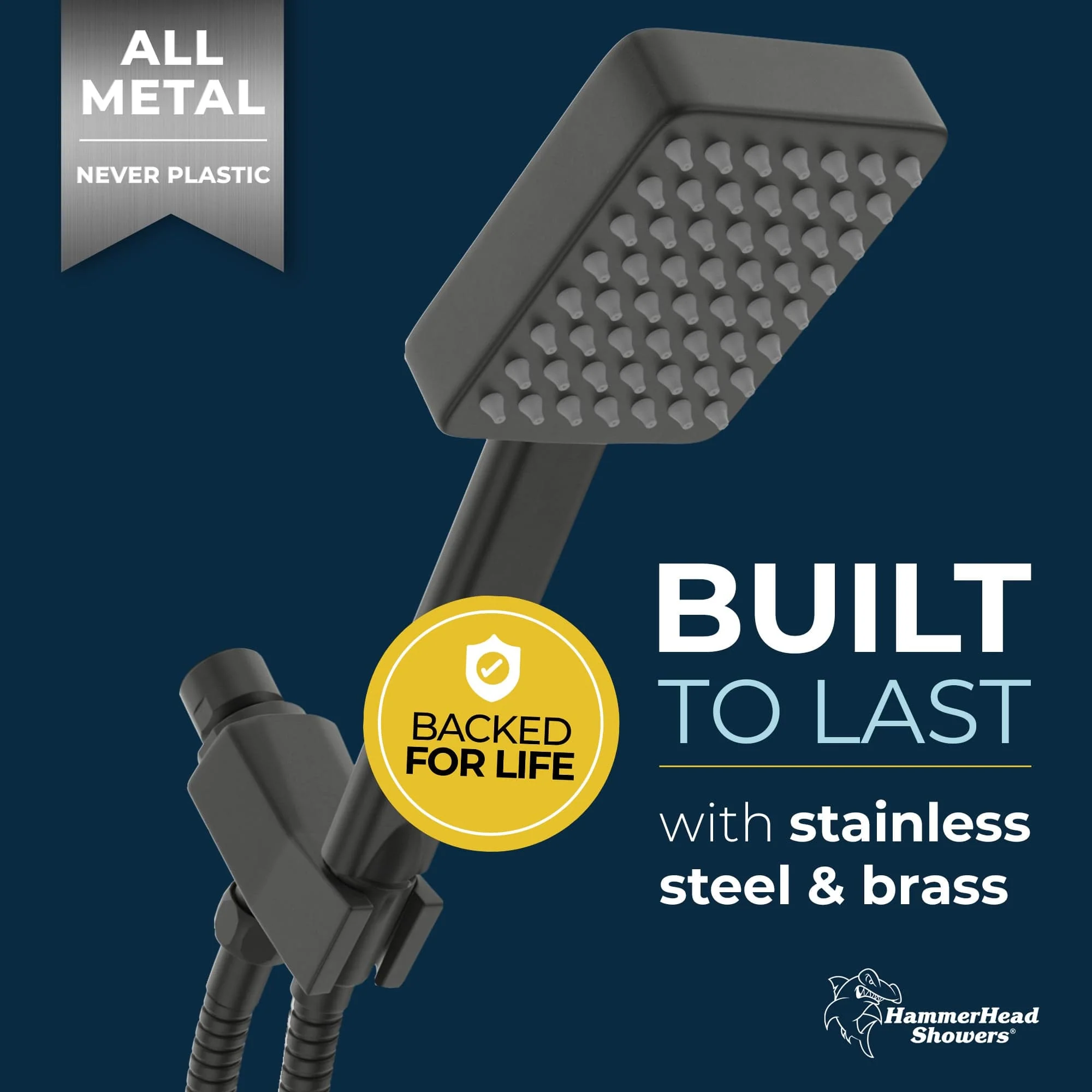 1- Spray Square Handheld Shower Set