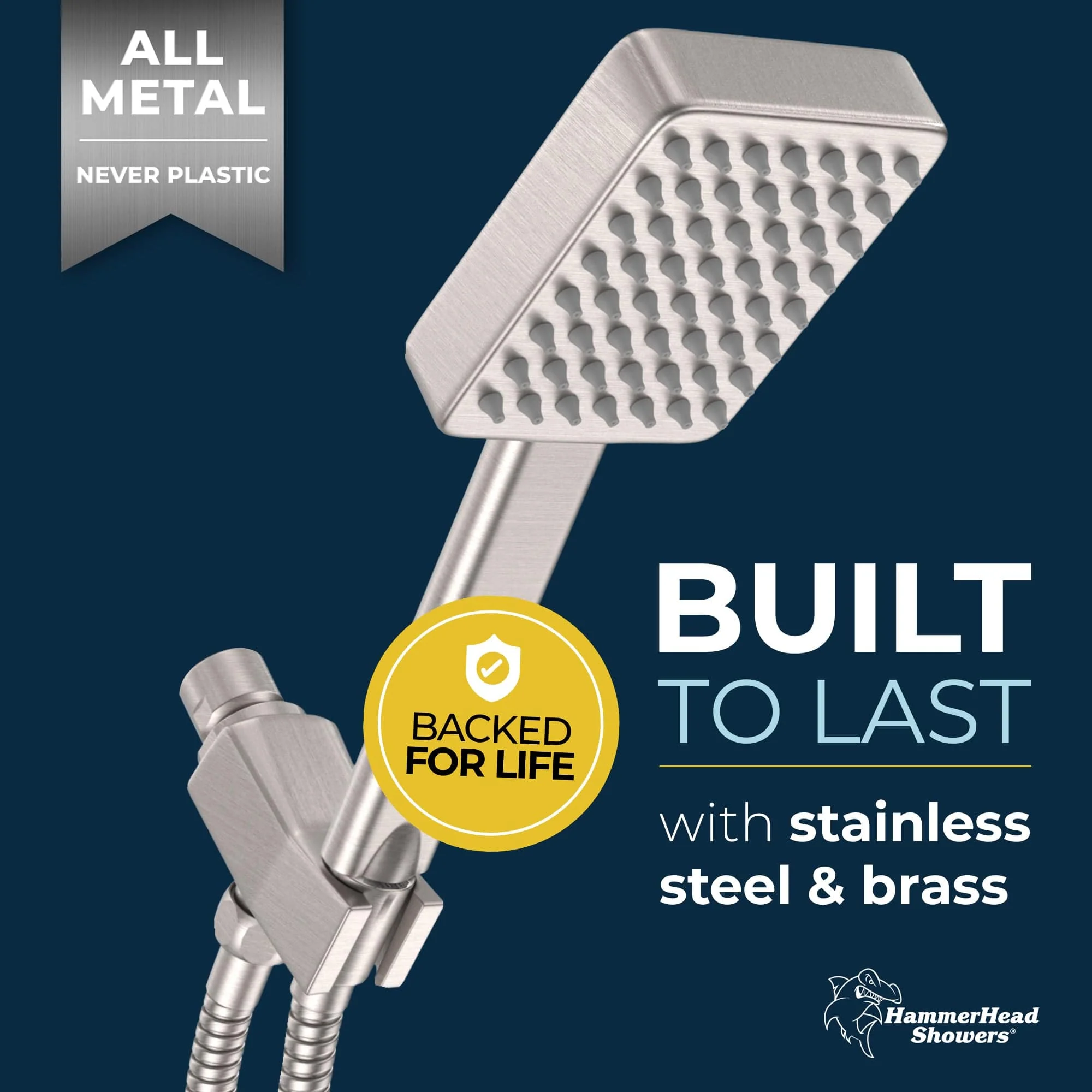 1- Spray Square Handheld Shower Set